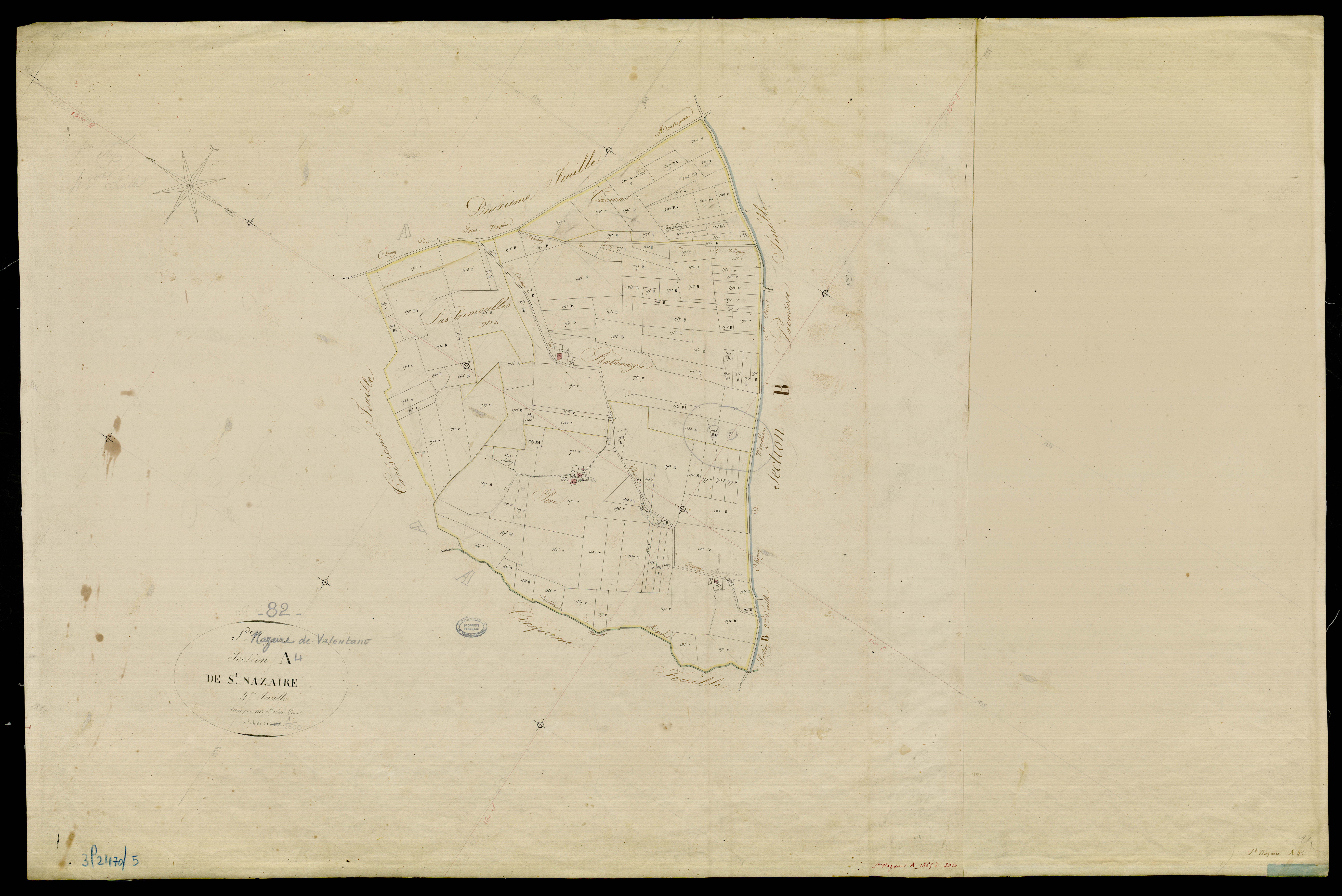 Saint-Nazaire-de-Valentane - Section A - Saint-Nazaire, 4e feuille