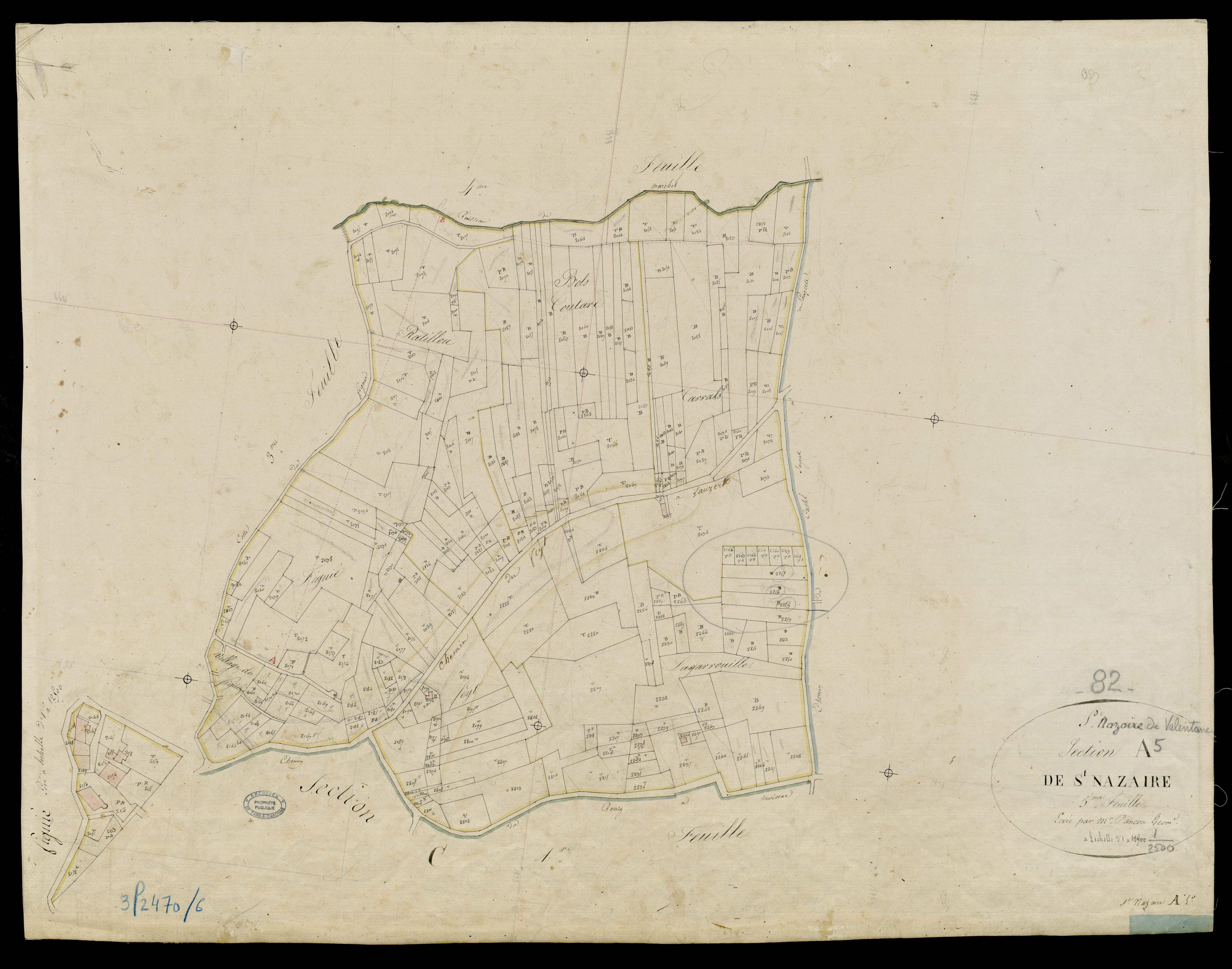 Saint-Nazaire-de-Valentane - Section A - Saint-Nazaire, 5e feuille