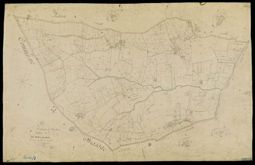 Saint-Nazaire-de-Valentane - Section C - Mongaudon, 1ère feuille