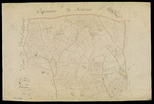 Saint-Nazaire-de-Valentane - Section D - Labruguède, 1ère feuille