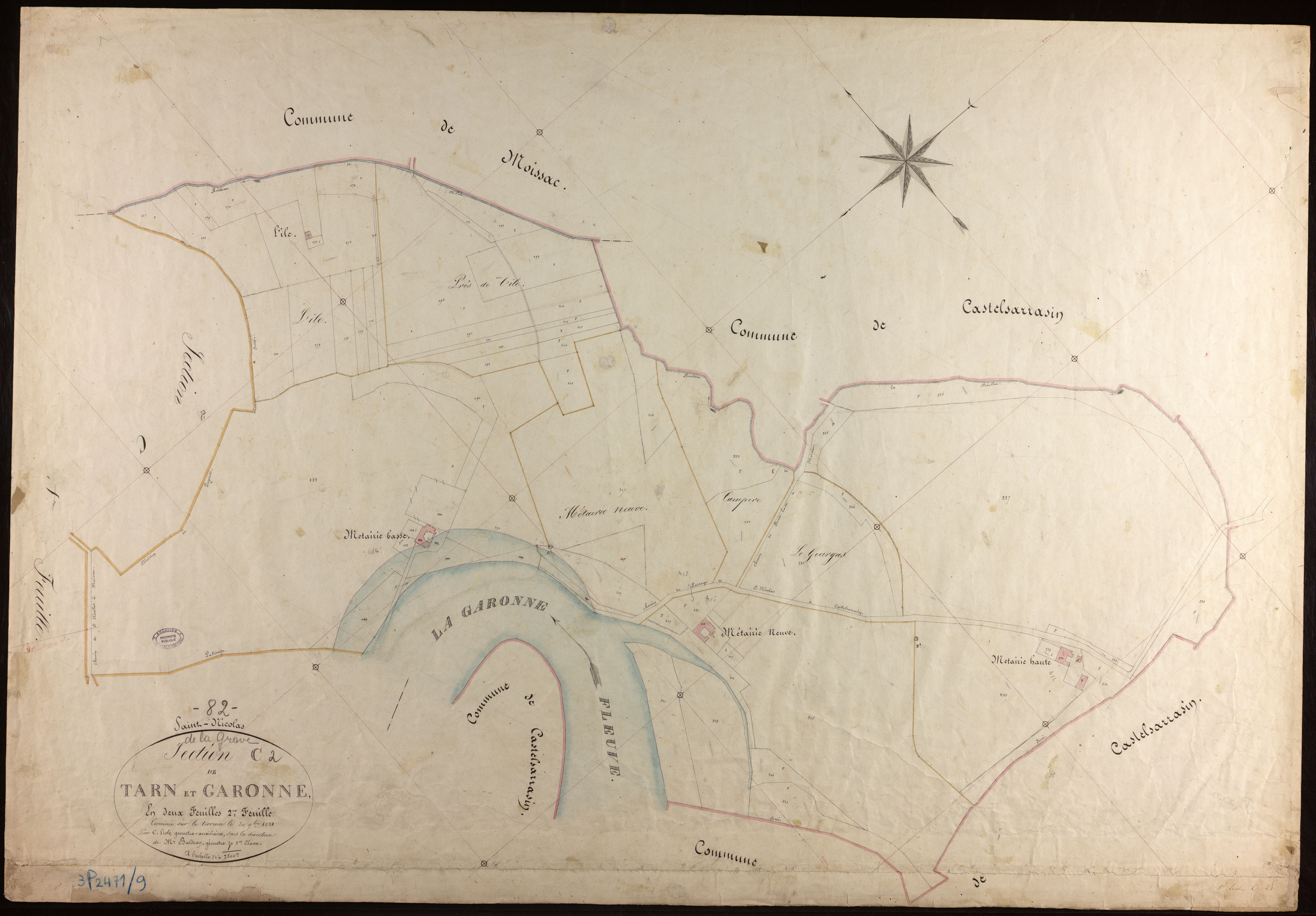 Saint-Nicolas-de-la-Grave - Section C - Tarn-et-Garonne, 2e feuille