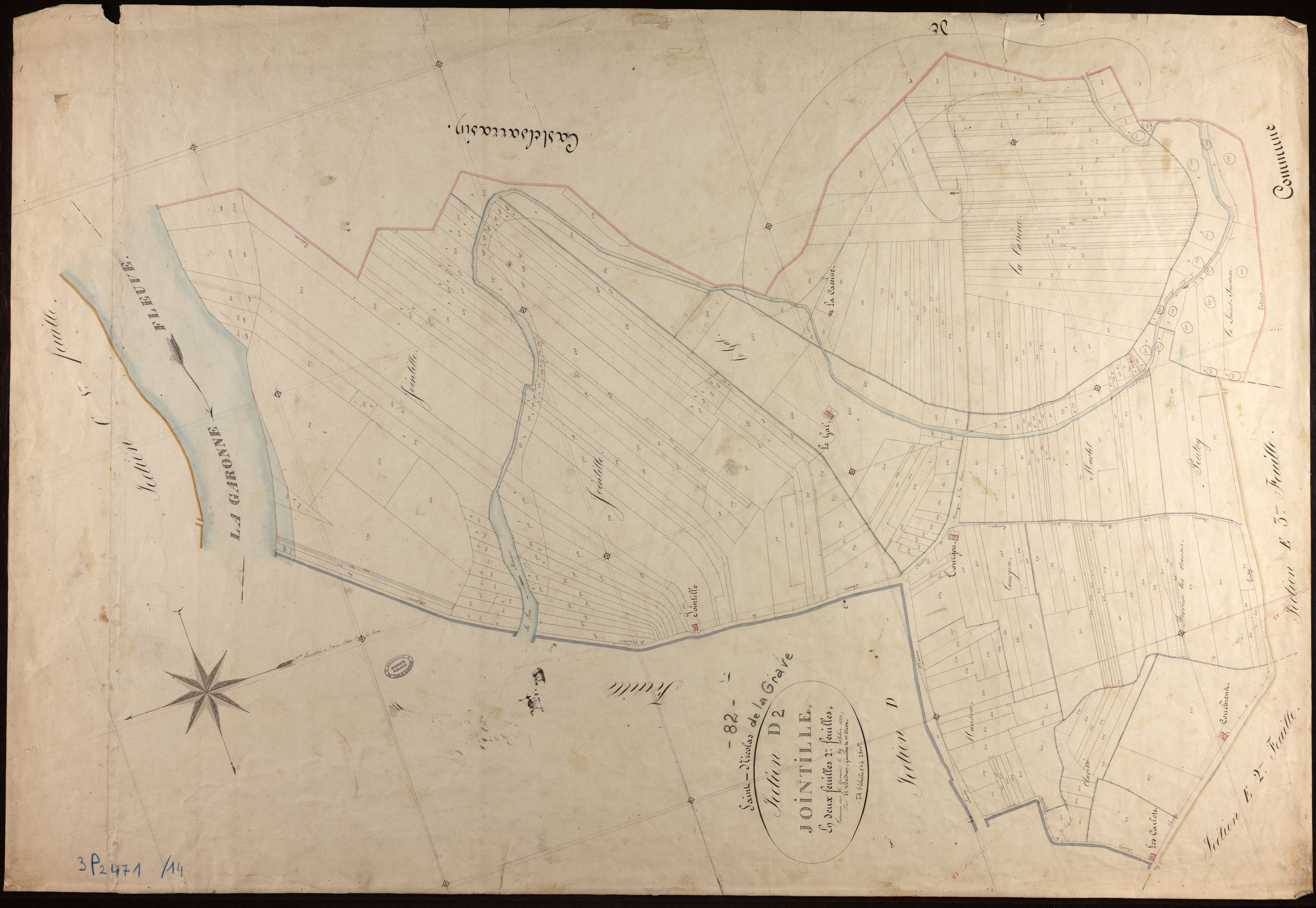 Saint-Nicolas-de-la-Grave - Section D - Jointille, 2e feuille