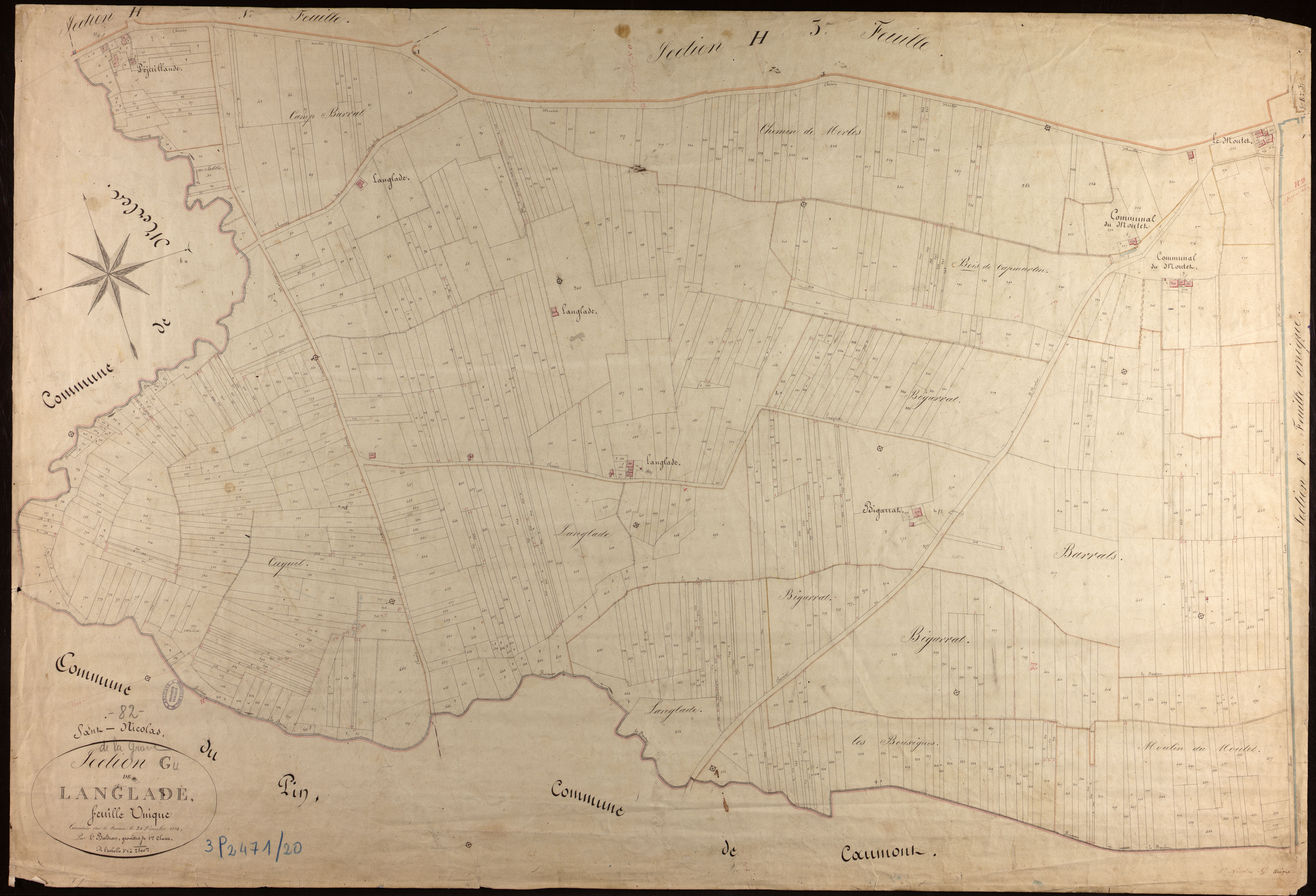 Saint-Nicolas-de-la-Grave - Section G - Langlade