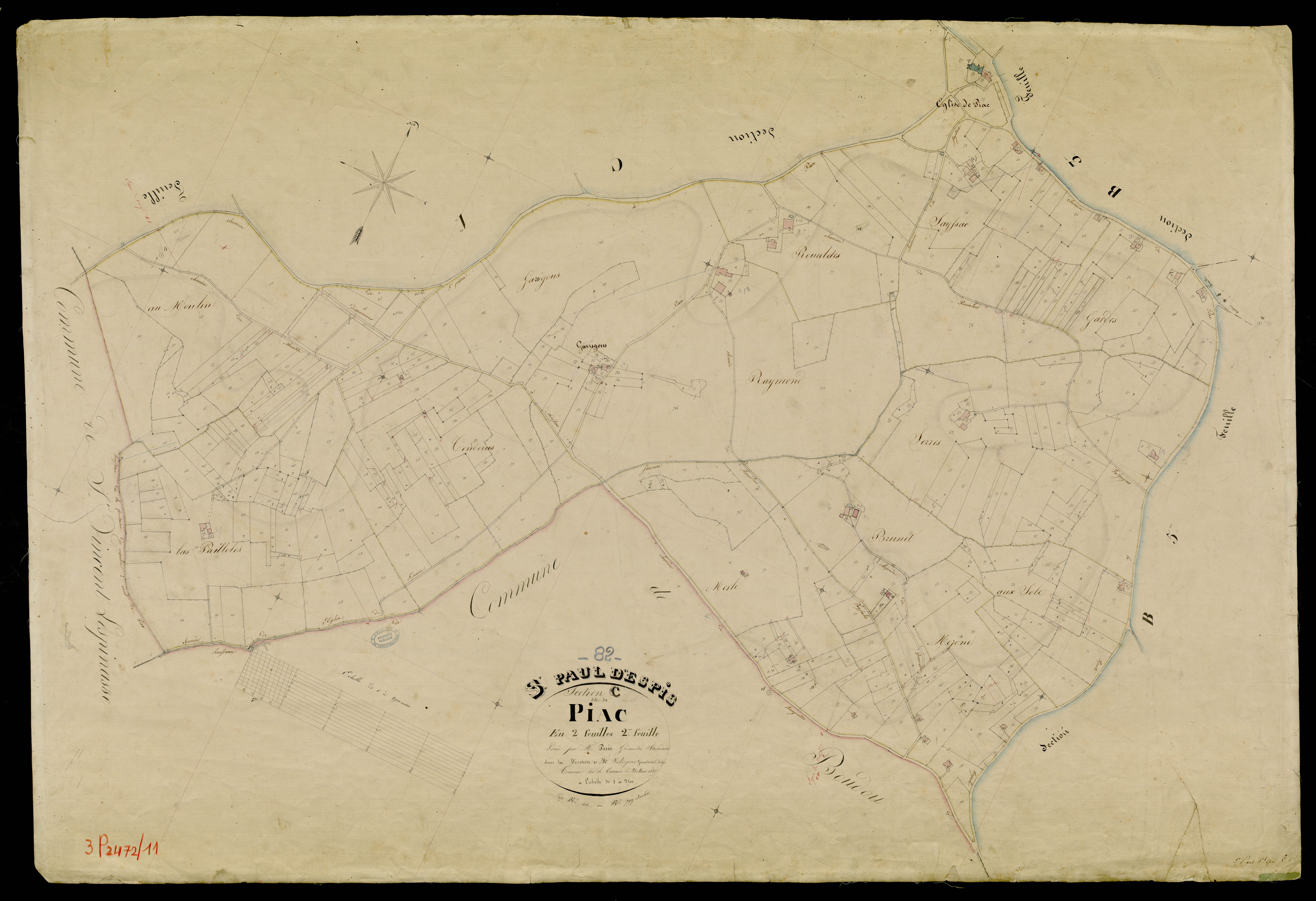 Saint-Paul-d'Espis - Section C - Piac, 2e feuille
