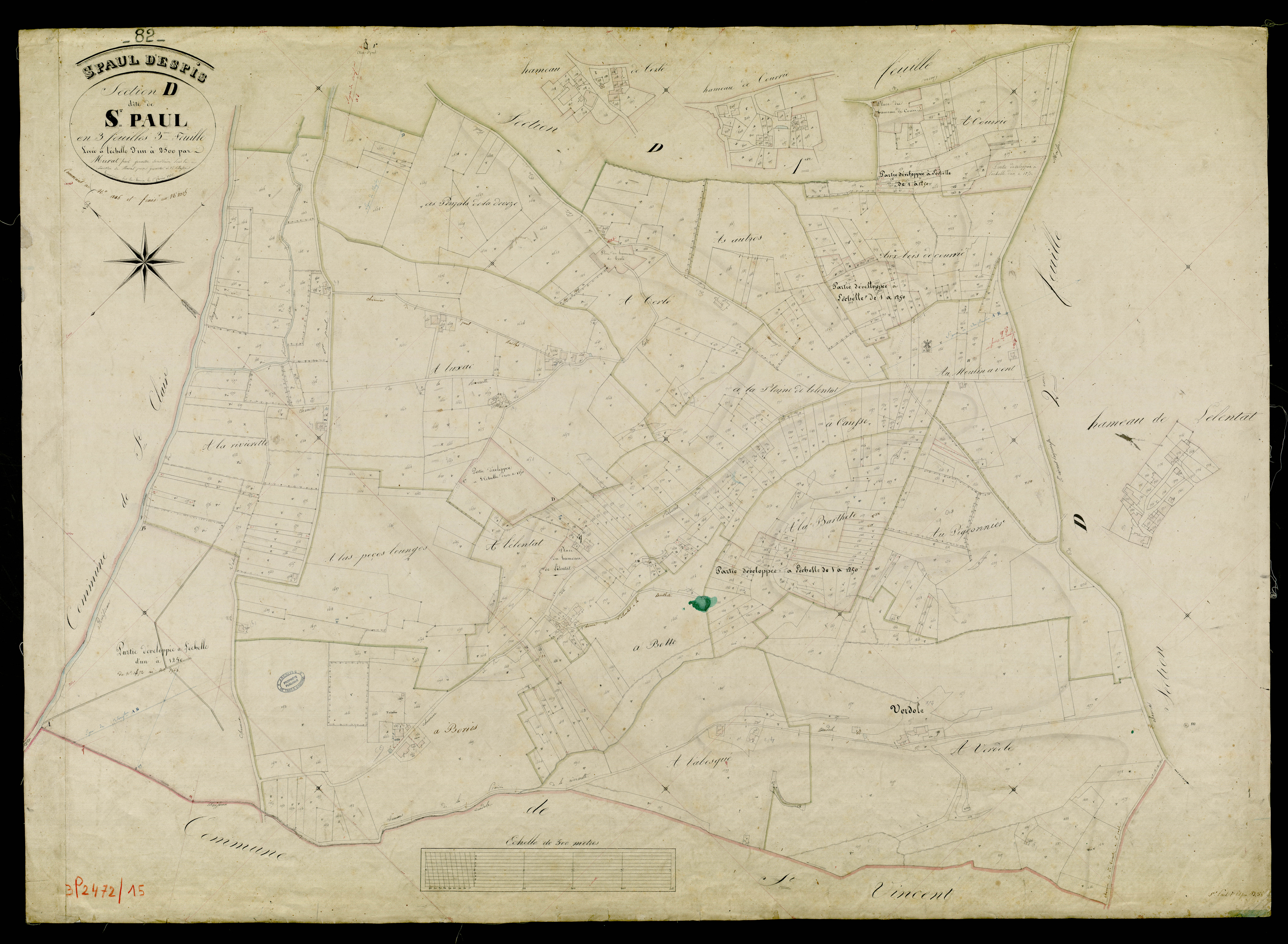 Saint-Paul-d'Espis - Section D - Saint-Paul, 3e feuille
