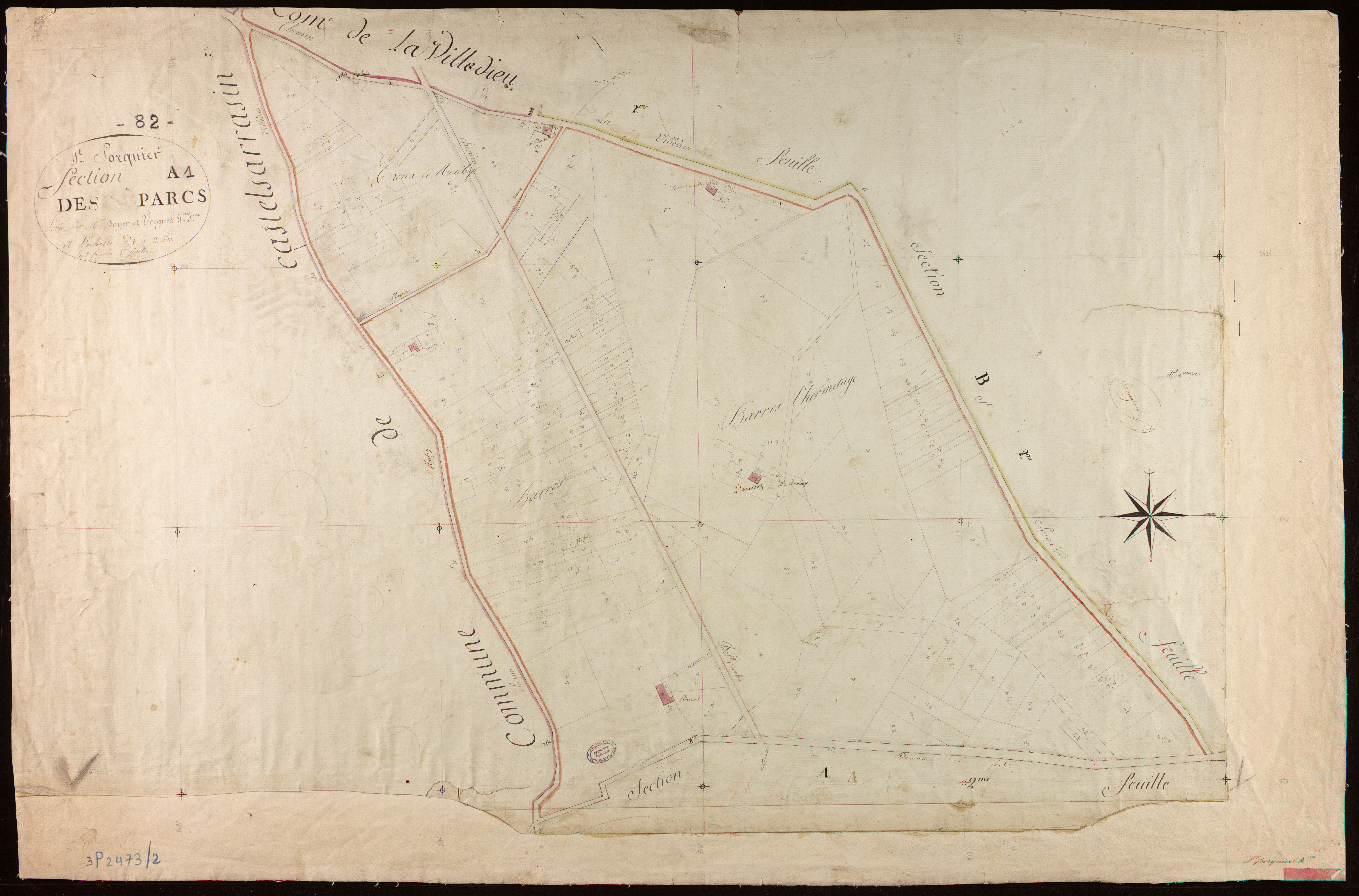 Saint-Porquier - Section A - Les Parcs, 1ère feuille