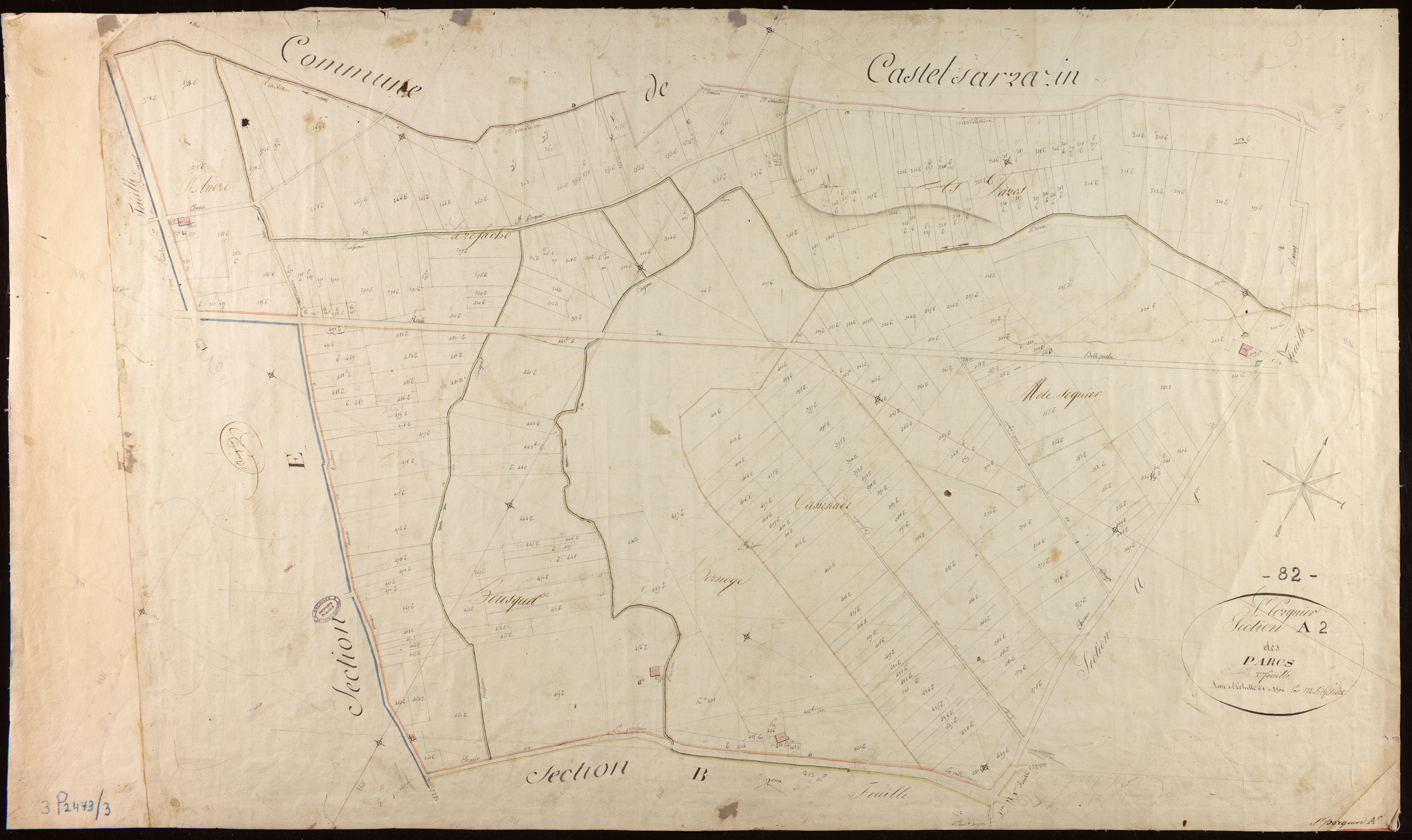 Saint-Porquier - Section A - Les Parcs, 2e feuille