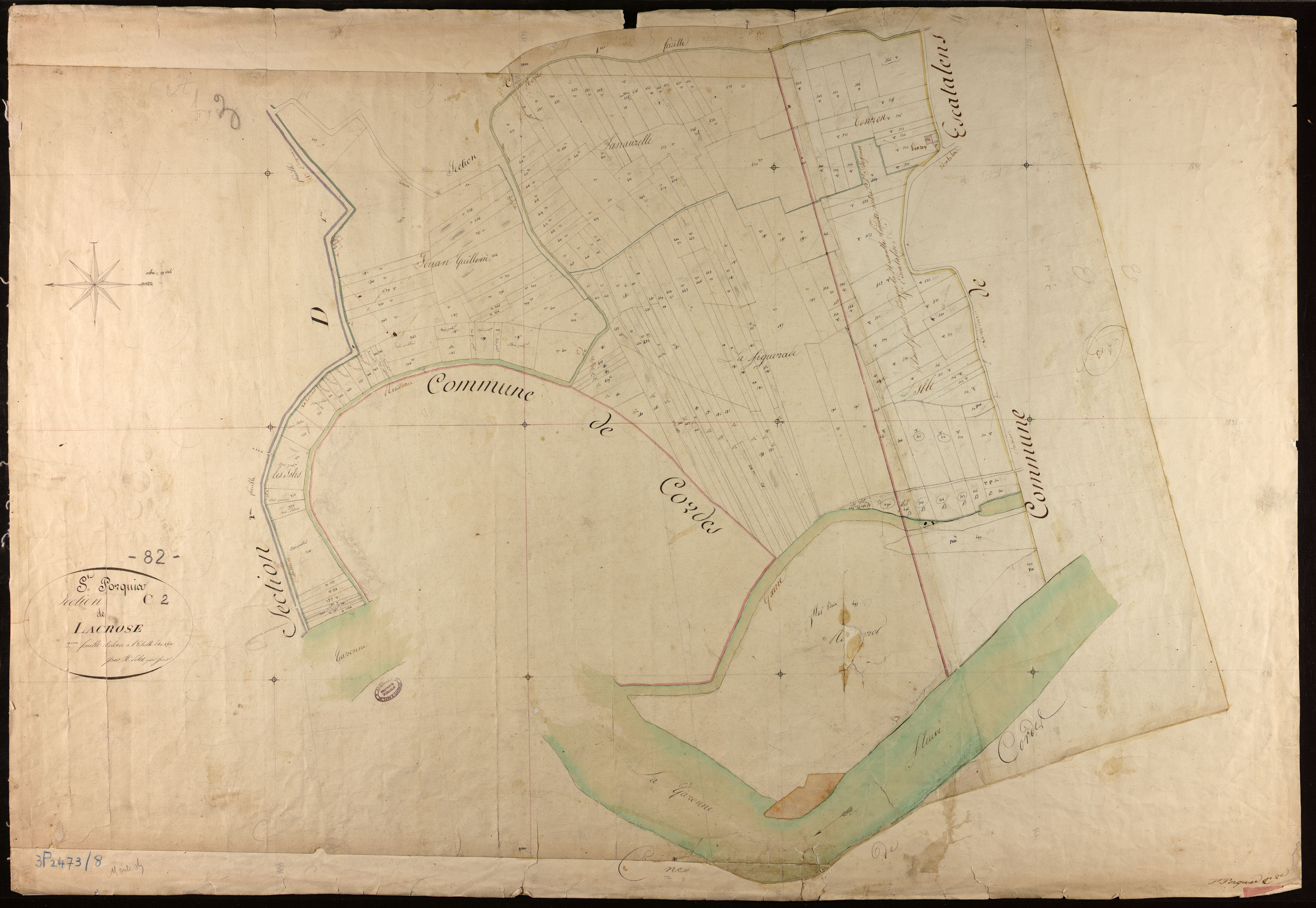 Saint-Porquier - Section C - Lacrose, 2e feuille