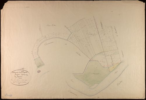 Saint-Porquier - Section C - Lacrose, 2e feuille : alluvions et corrosions
