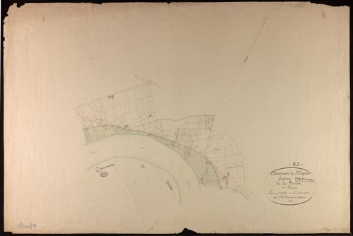 Saint-Porquier - Section D - Larivière, 1ère feuille : alluvions et corrosions