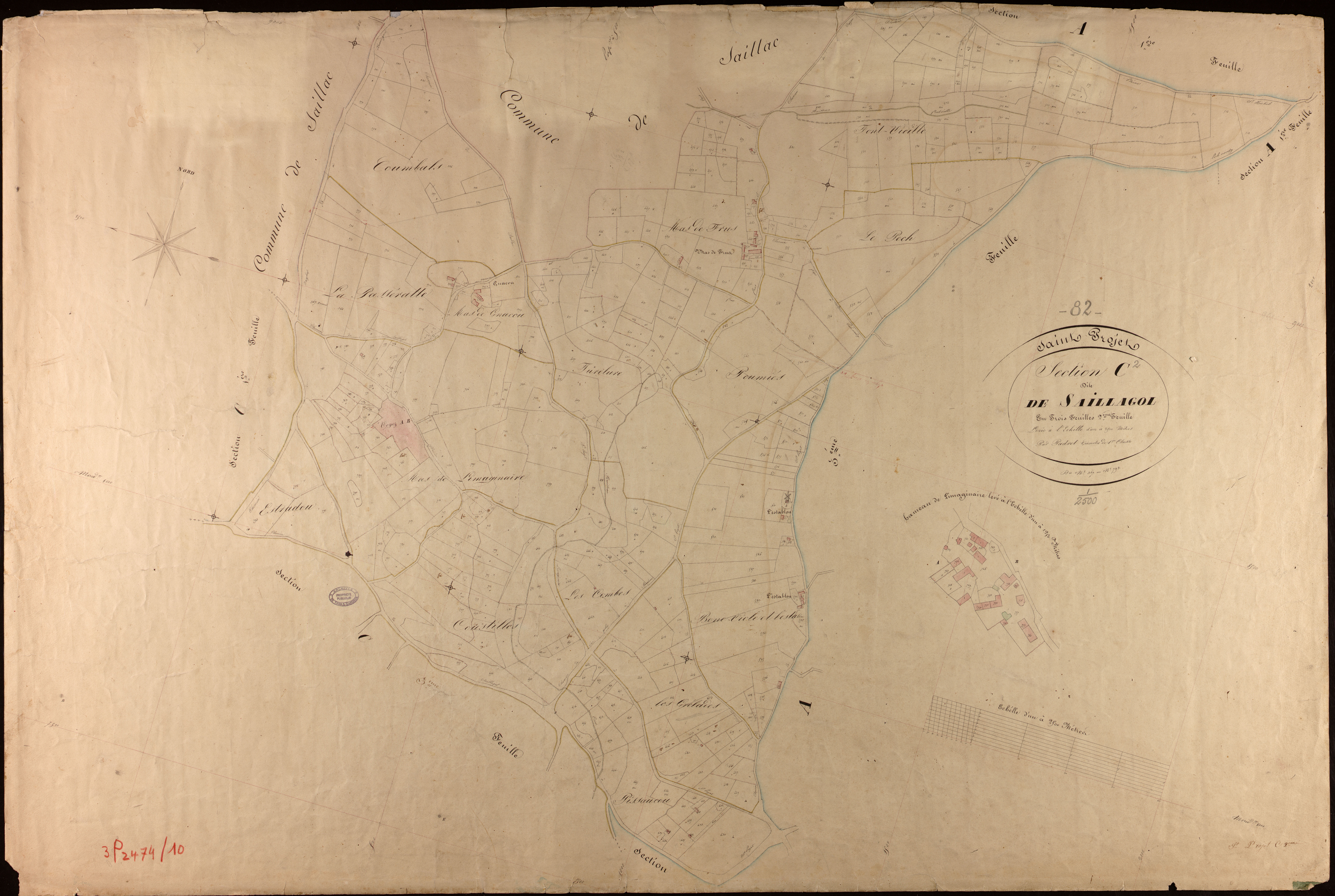 Saint-Projet - Section C - Saillagol, 2e feuille