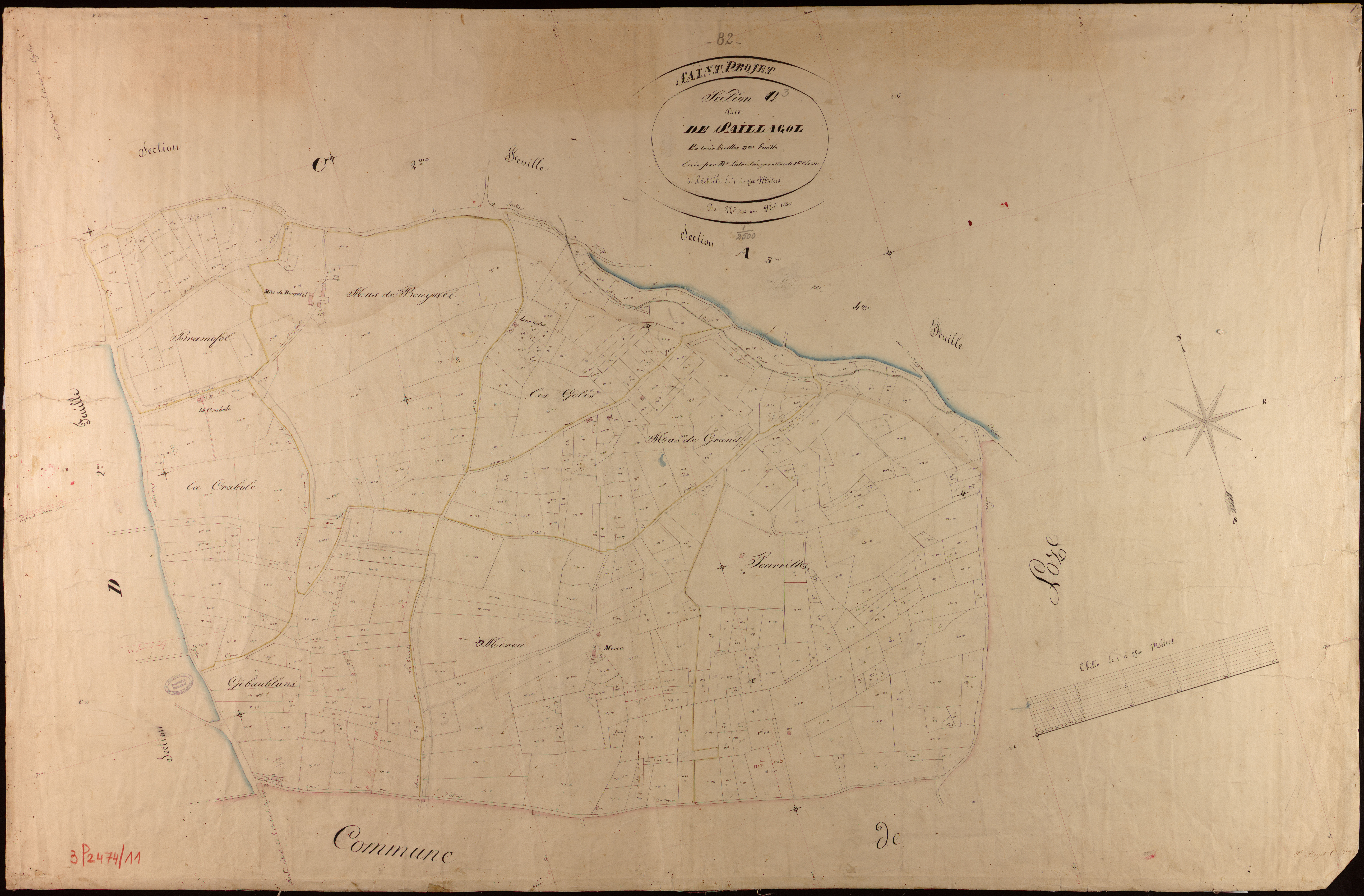 Saint-Projet - Section C - Saillagol, 3e feuille