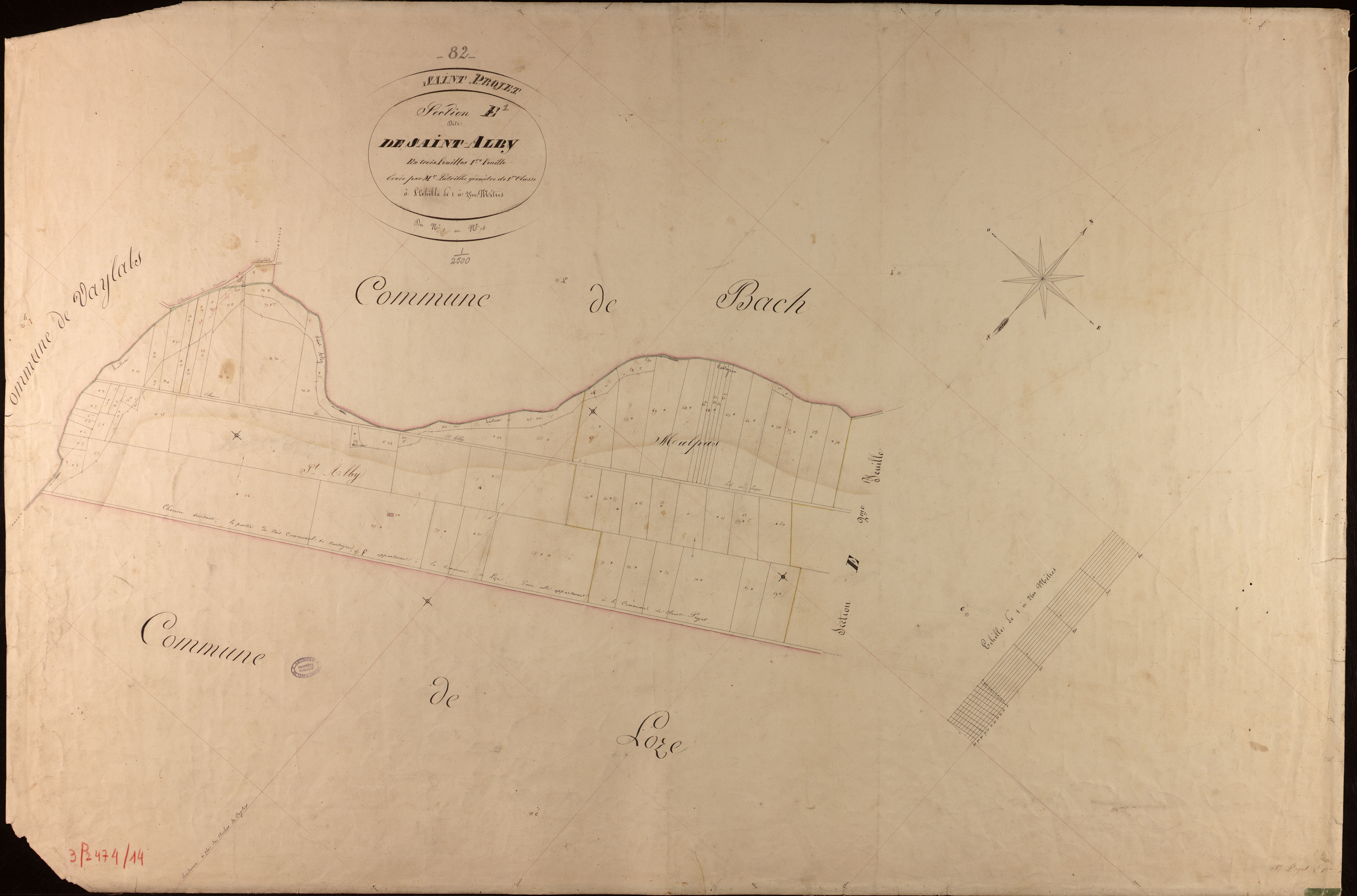 Saint-Projet - Section E - Saint-Alby, 1ère feuille