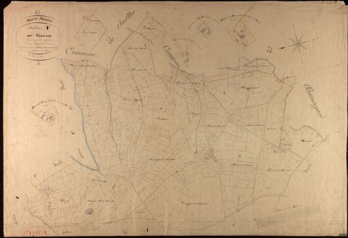 Saint-Projet - Section A - Le Village, 1ère feuille