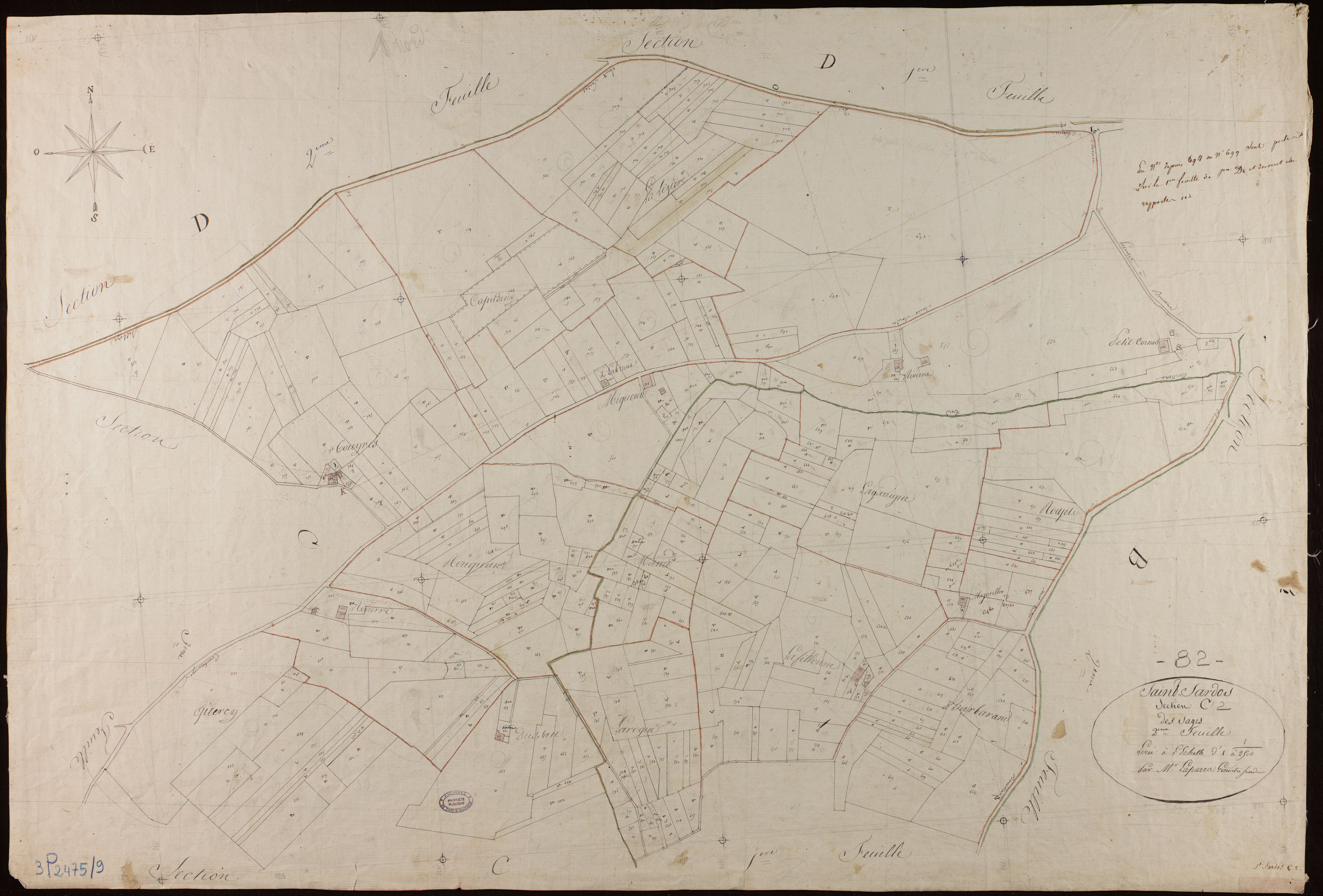 Saint-Sardos - Section C - Les Sages, 2e feuille
