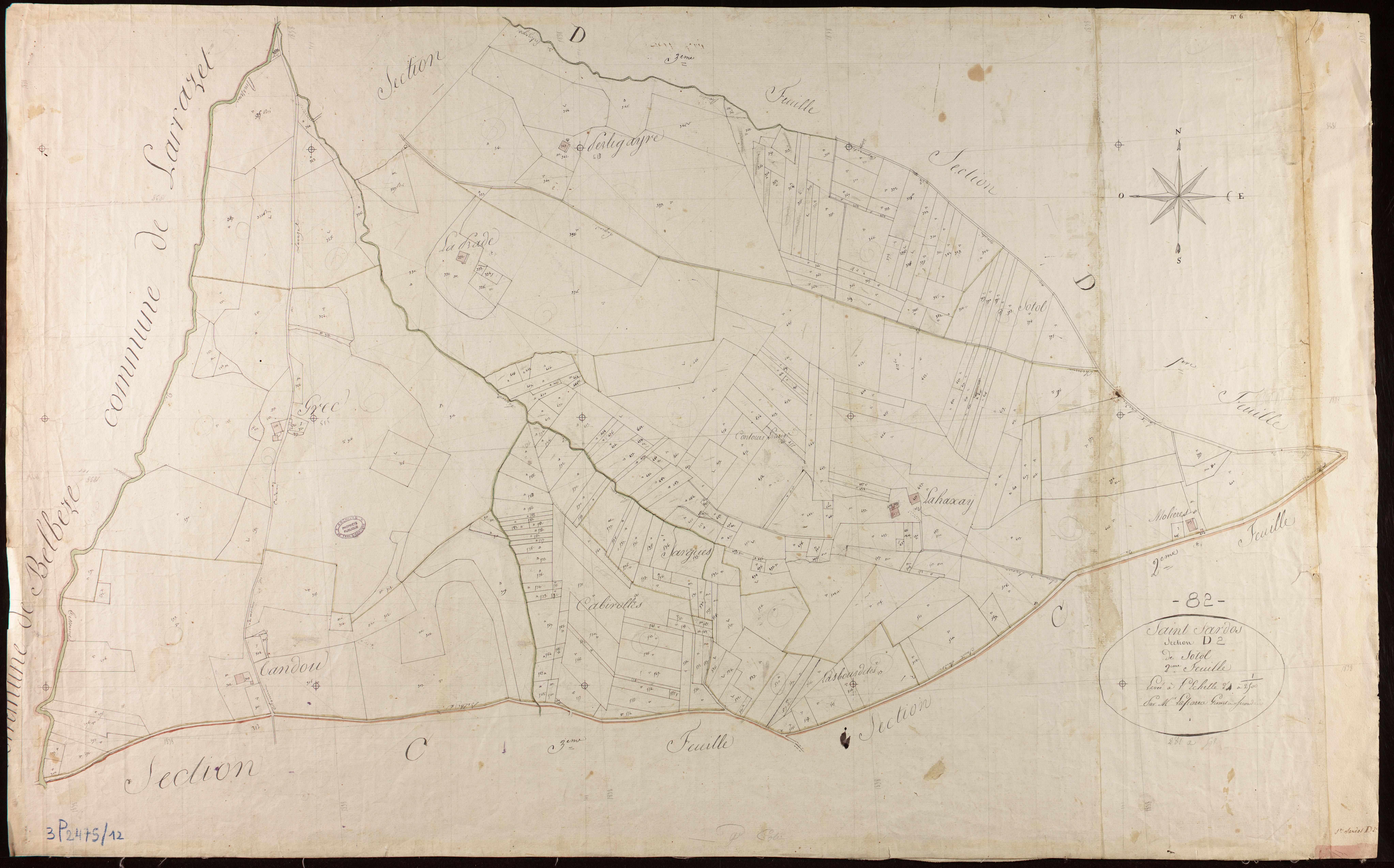 Saint-Sardos - Section D - Sotol, 2e feuille