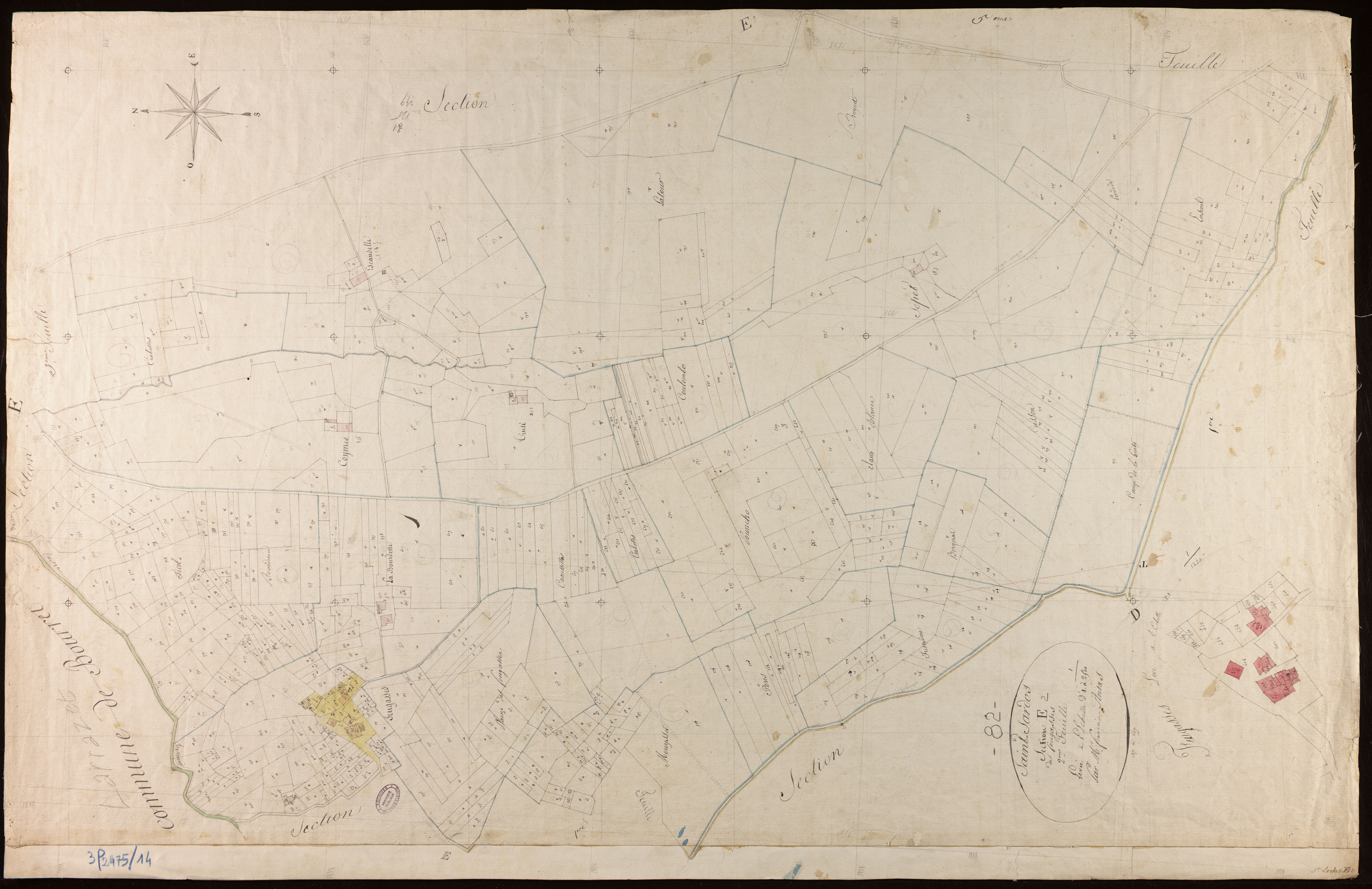 Saint-Sardos - Section E - Les Feugasses, 2e feuille