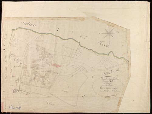 Saint-Sardos - Section A - Le Village, 3e feuille
