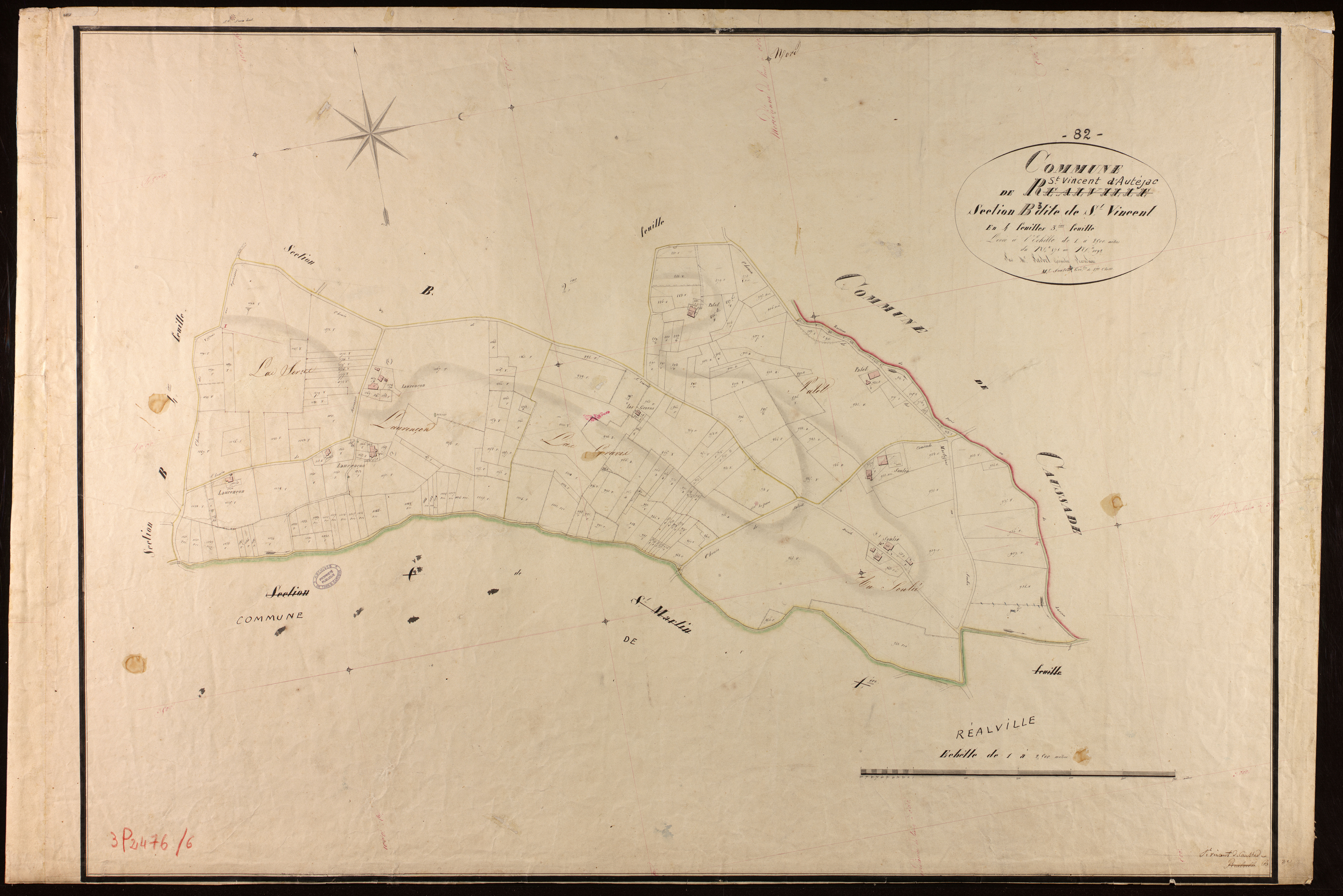 Saint-Vincent - Section B - Saint-Vincent, 3e feuille