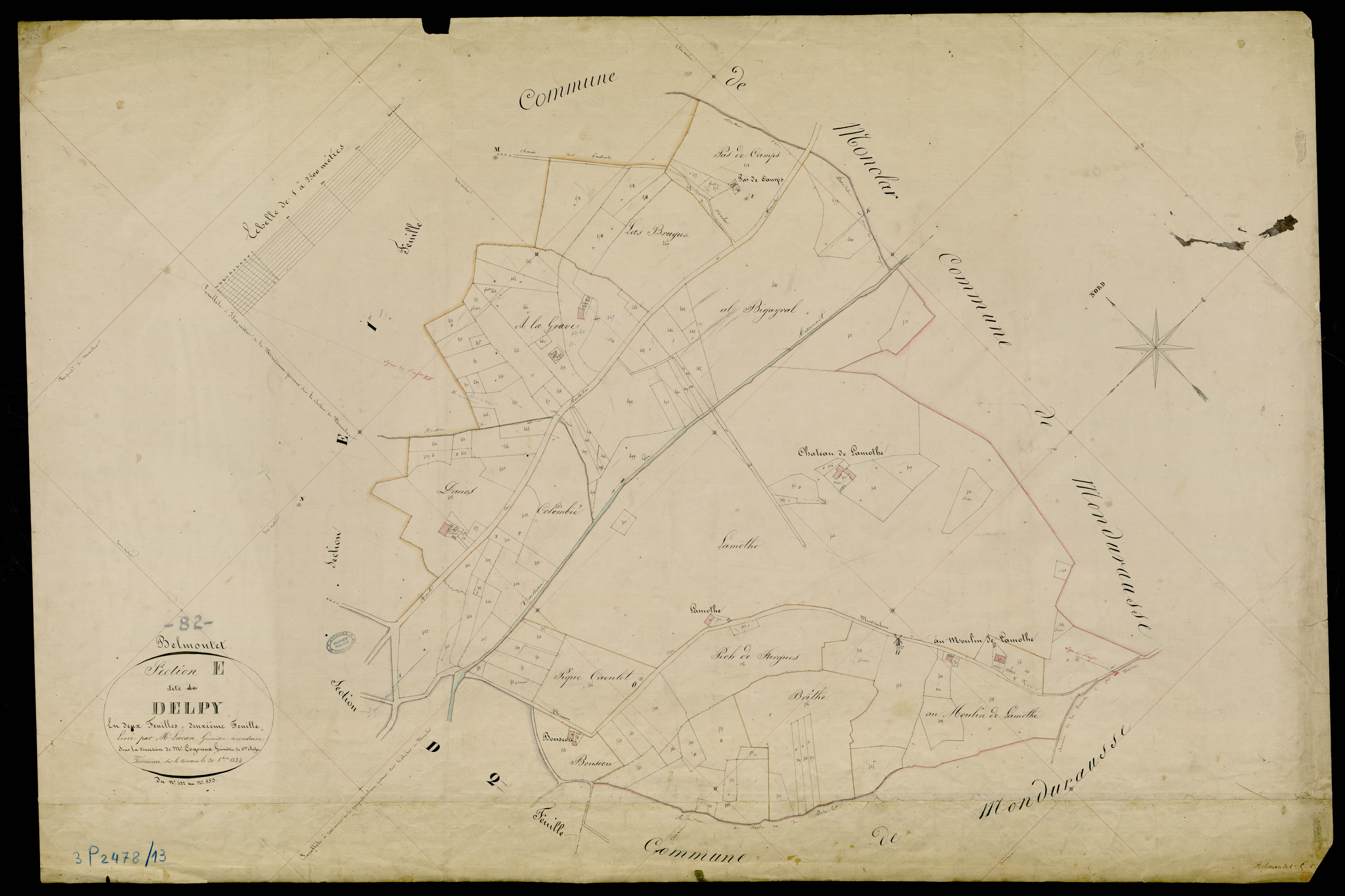 La Salvetat-Belmontet - Section E - Delpy, 2e feuille