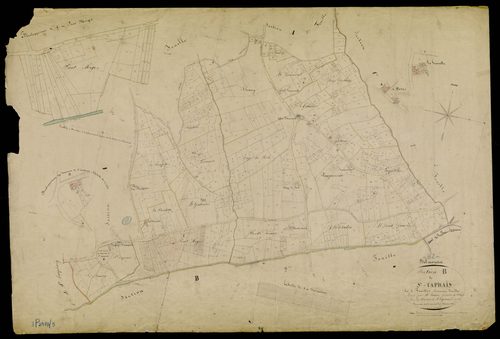 La Salvetat-Belmontet - Section B - Saint-Caprais, 1ère feuille