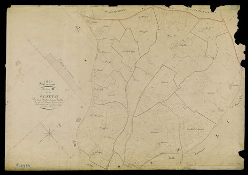 La Salvetat-Belmontet - Section D - La Salvetat, 1ère feuille