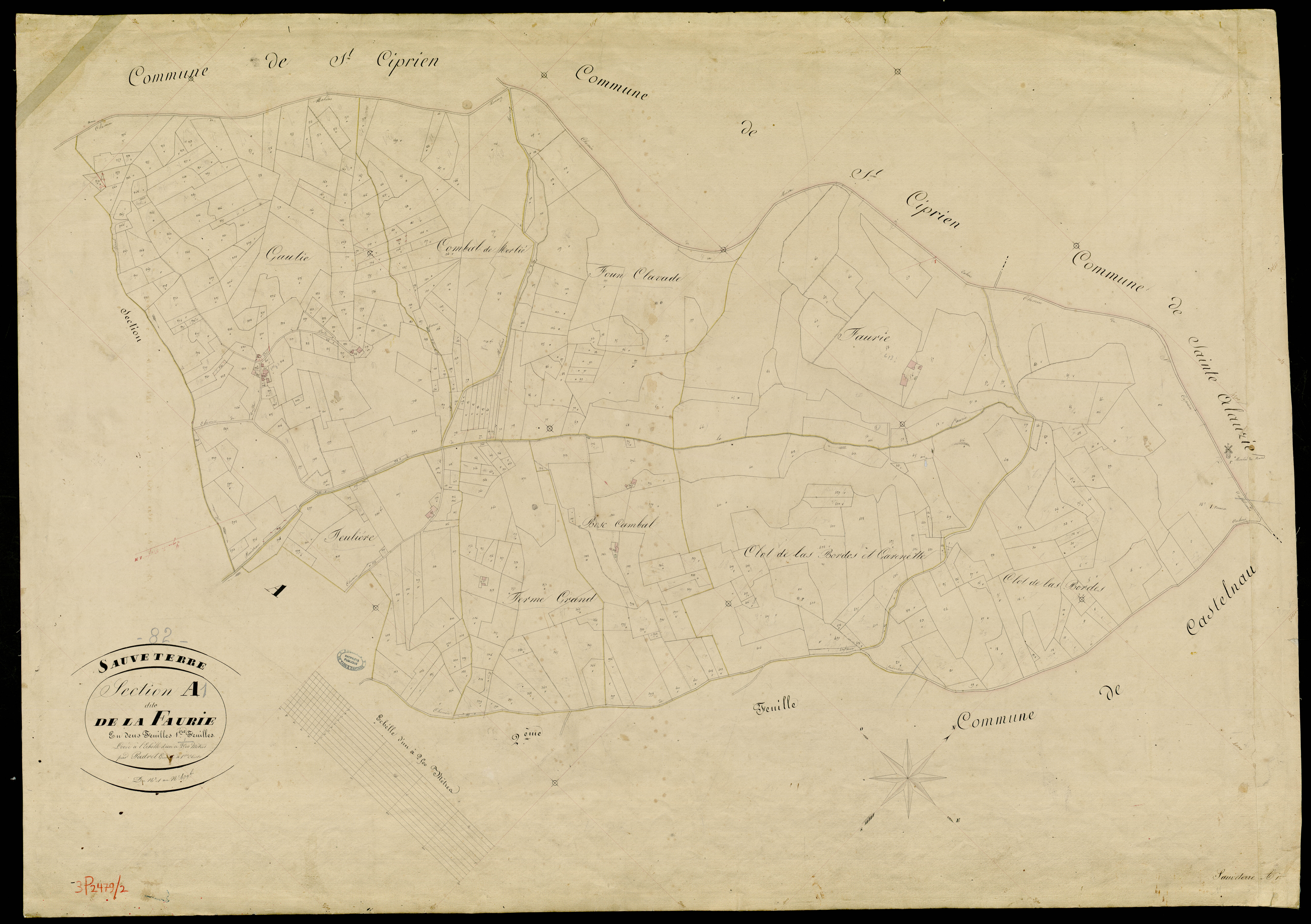 Sauveterre - Section A - La Faurie, 1ère feuille