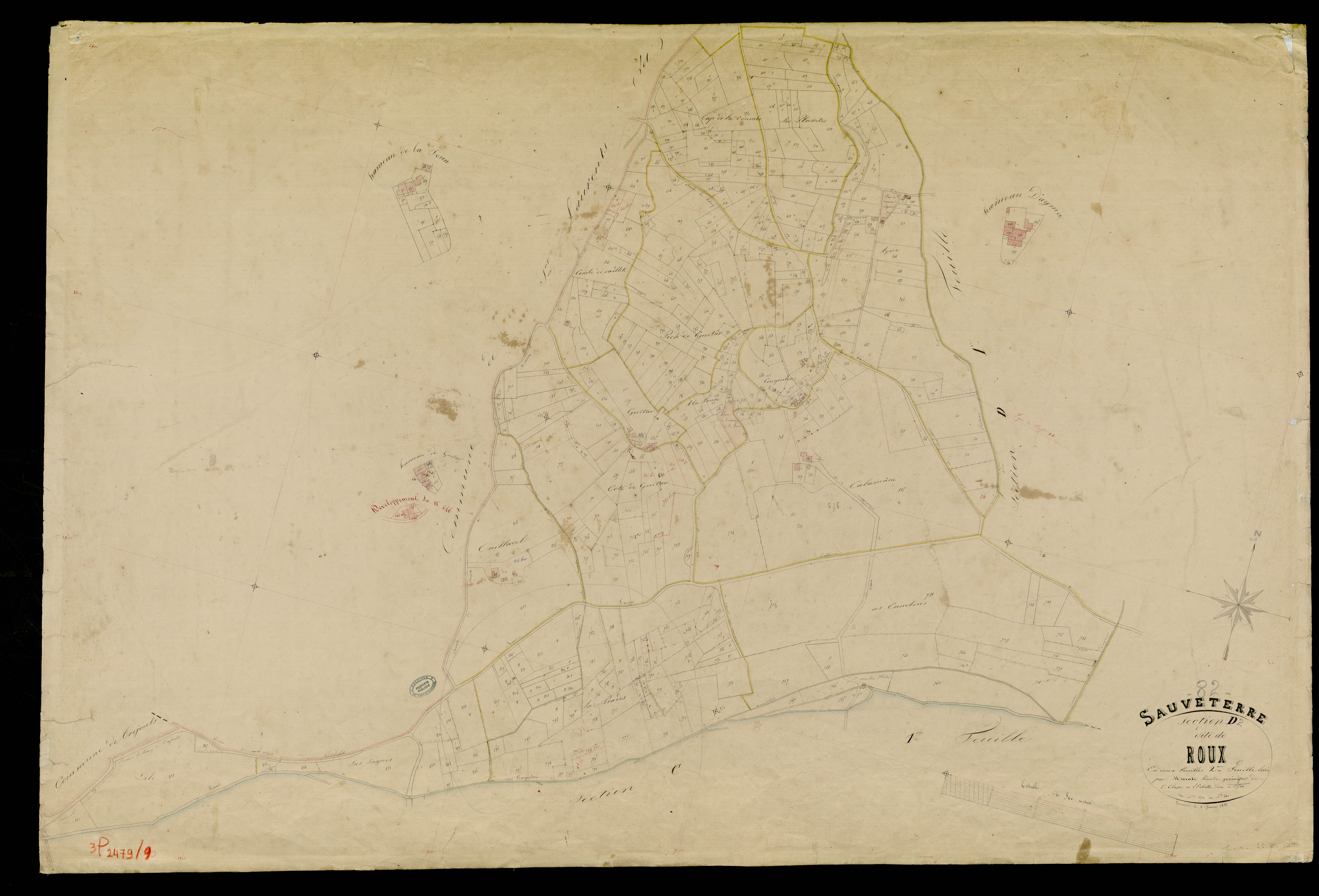 Sauveterre - Section D - Roux, 2e feuille