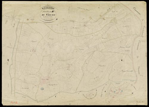 Sauveterre - Section B - Le Village, 2e feuille