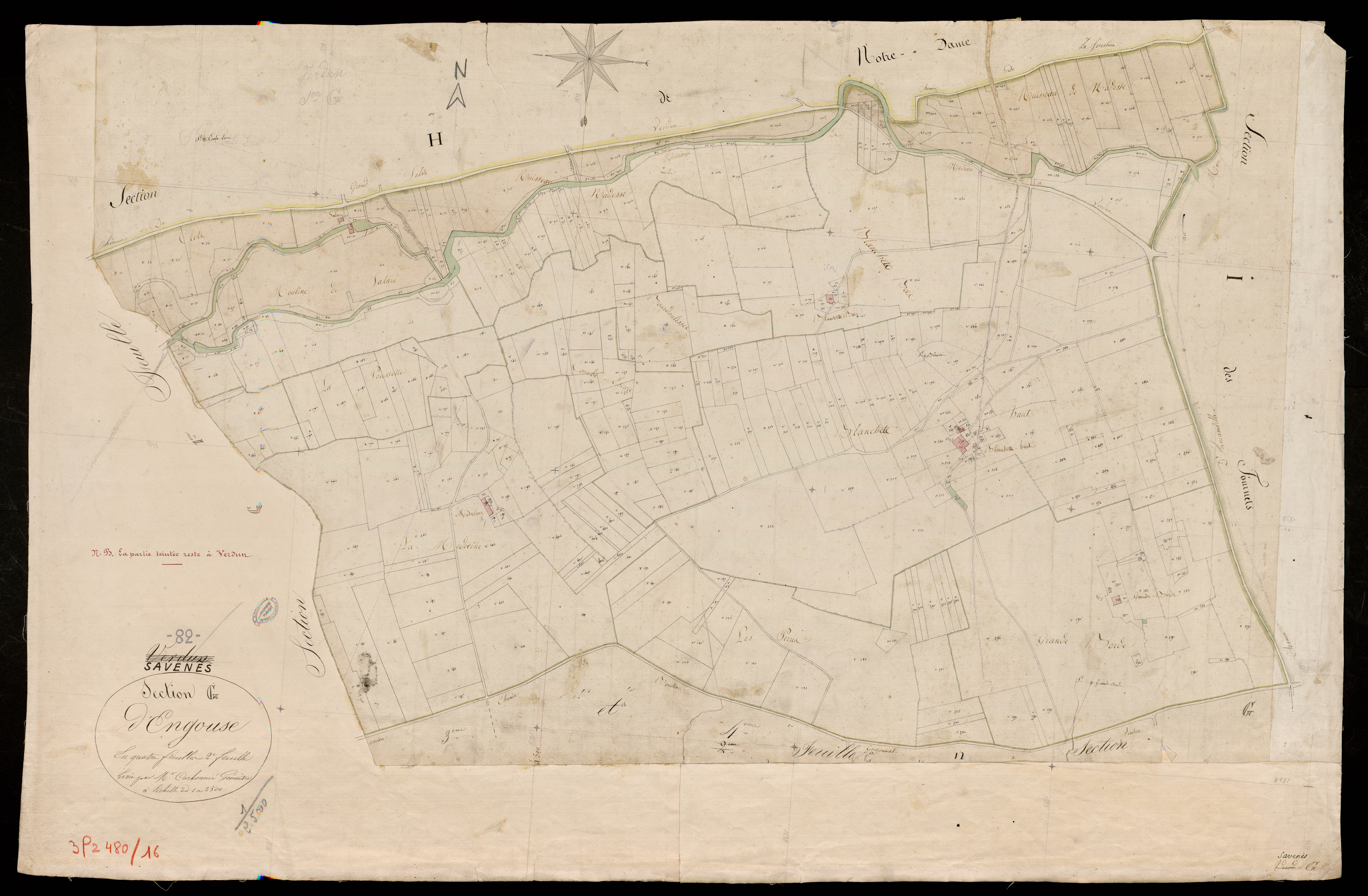 Savenès - Section G - Engouse, 2e feuille