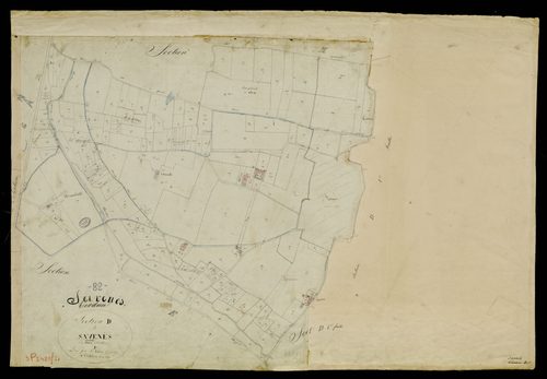 Savenès - Section D - Savenès, 1ère feuille