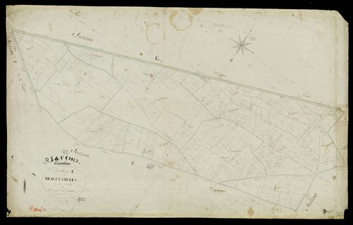 Savenès - Section E - Les Braguejayres, 1ère feuille