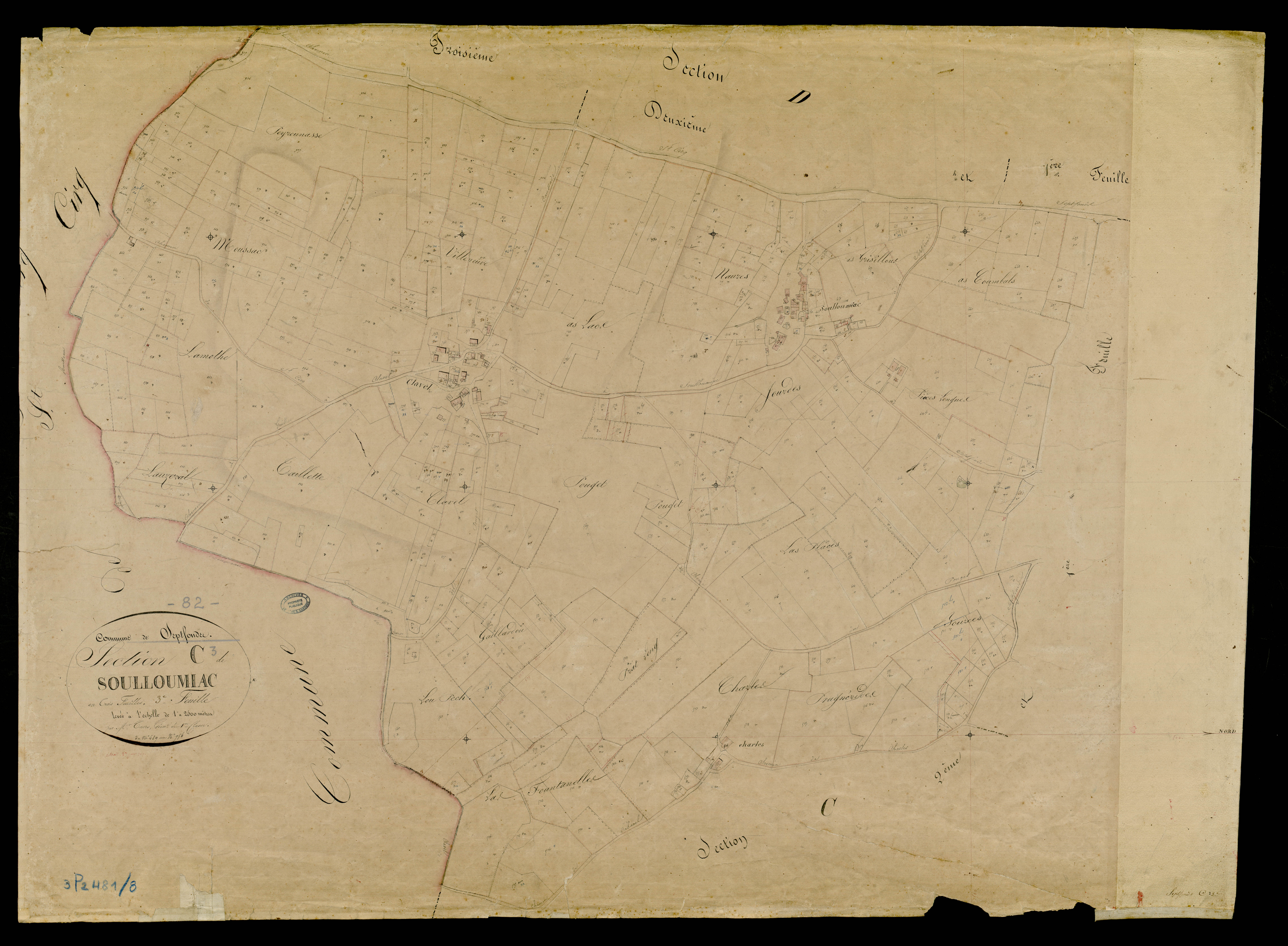 Septfonds - Section C - Soulloumiac, 3e feuille