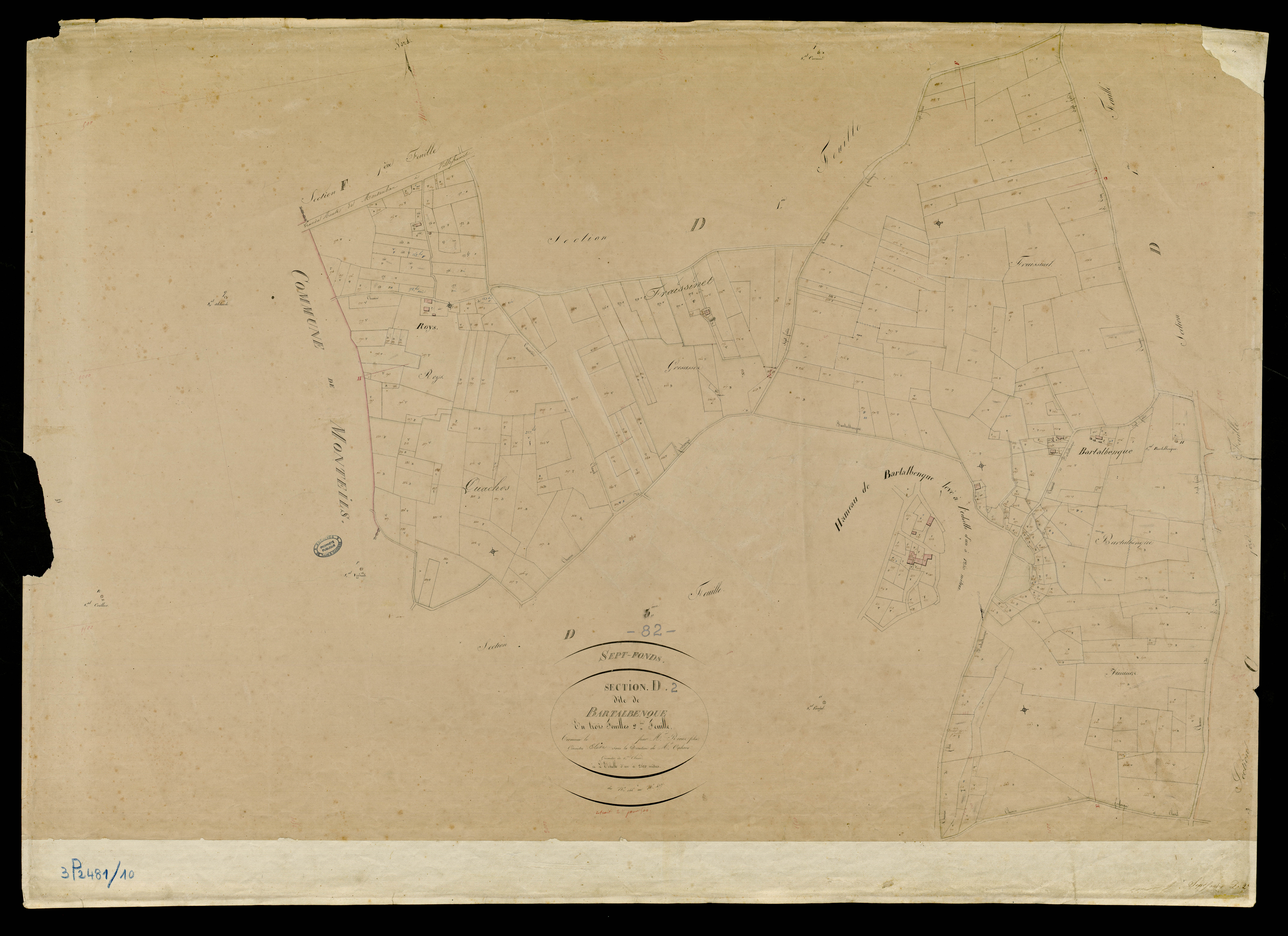 Septfonds - Section D - Bartalbenque, 2e feuille