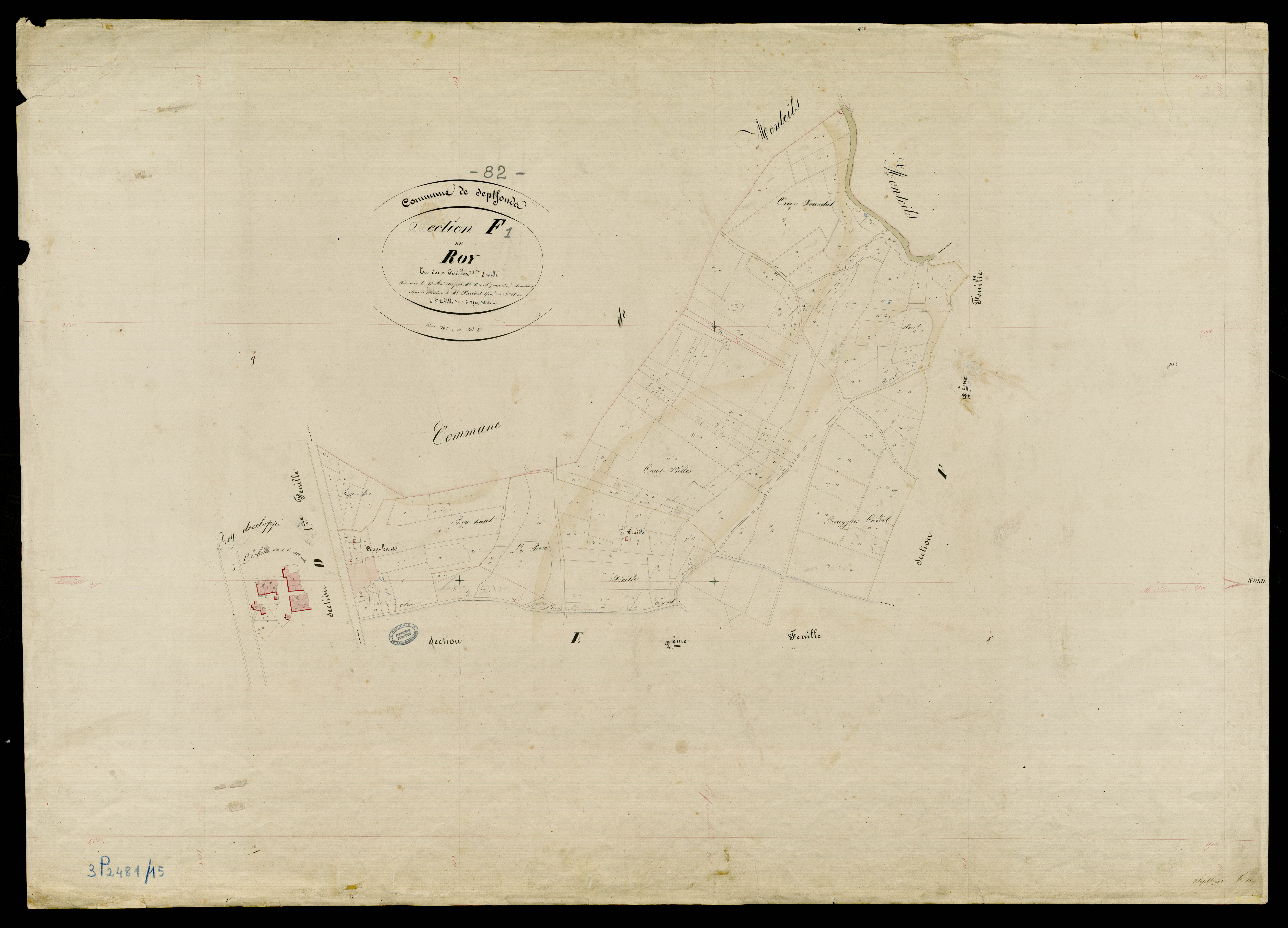 Septfonds - Section F - Roy, 1ère feuille