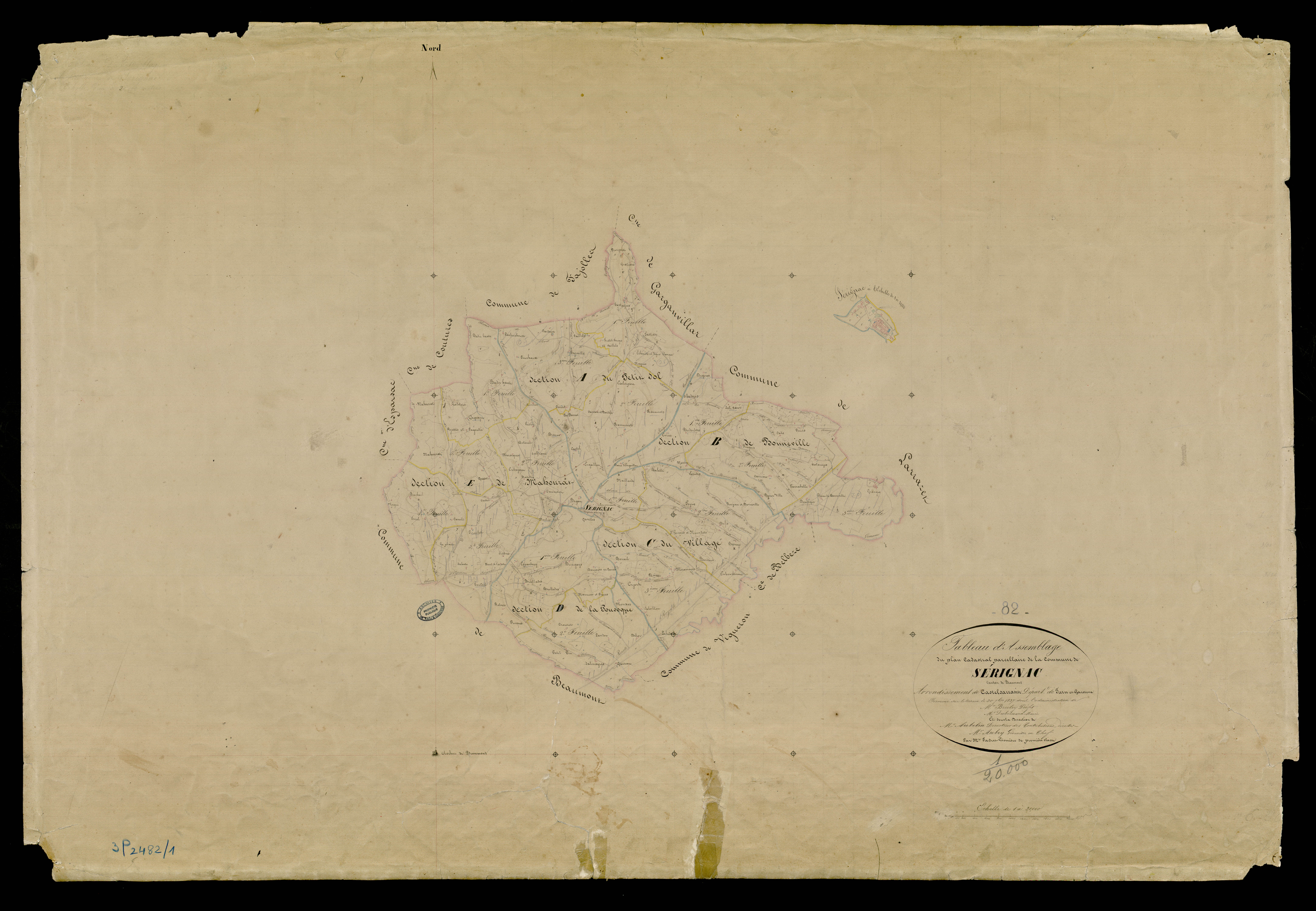 Sérignac - Tableau d'assemblage