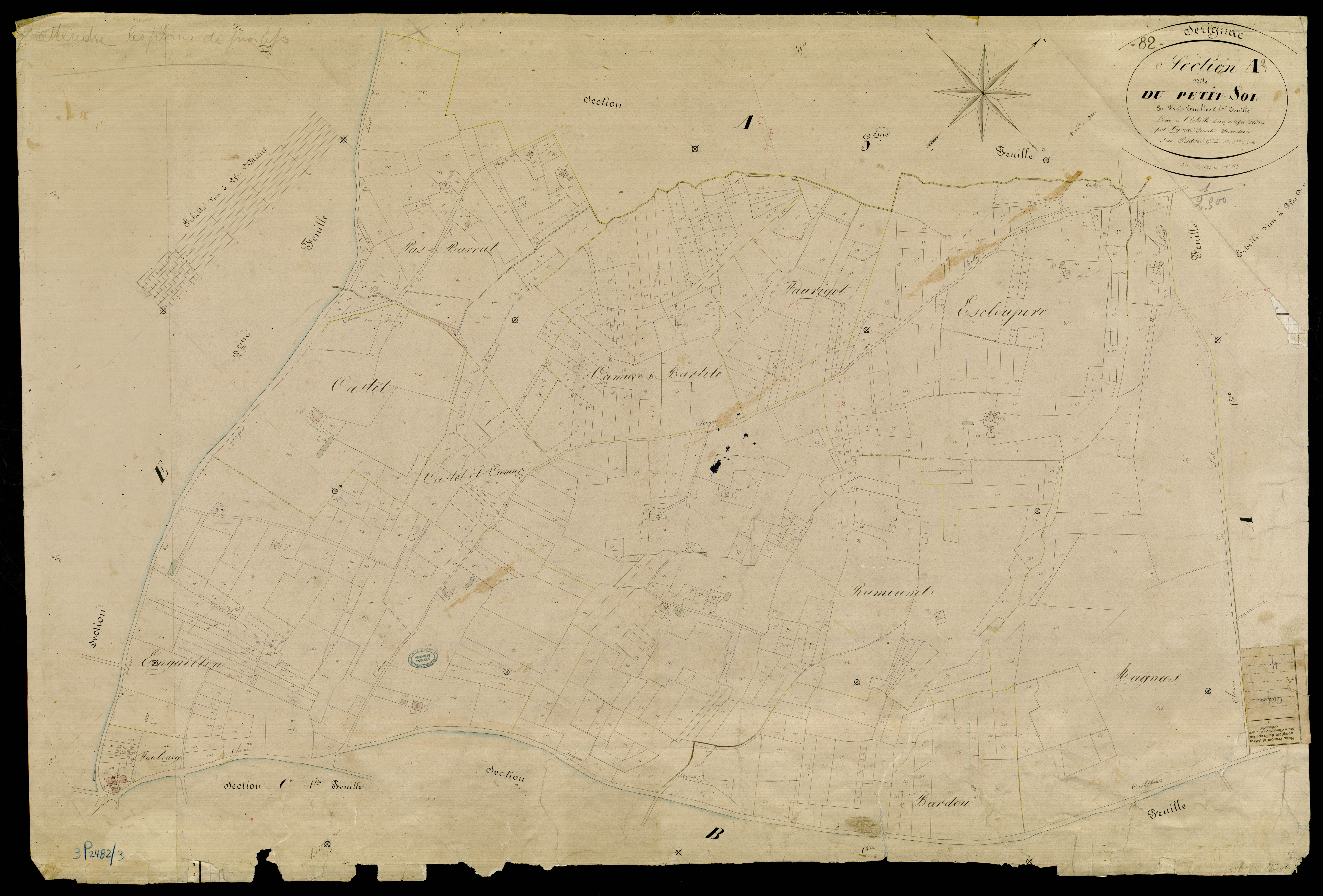 Sérignac - Section A - Le Petit-Sol, 2e feuille