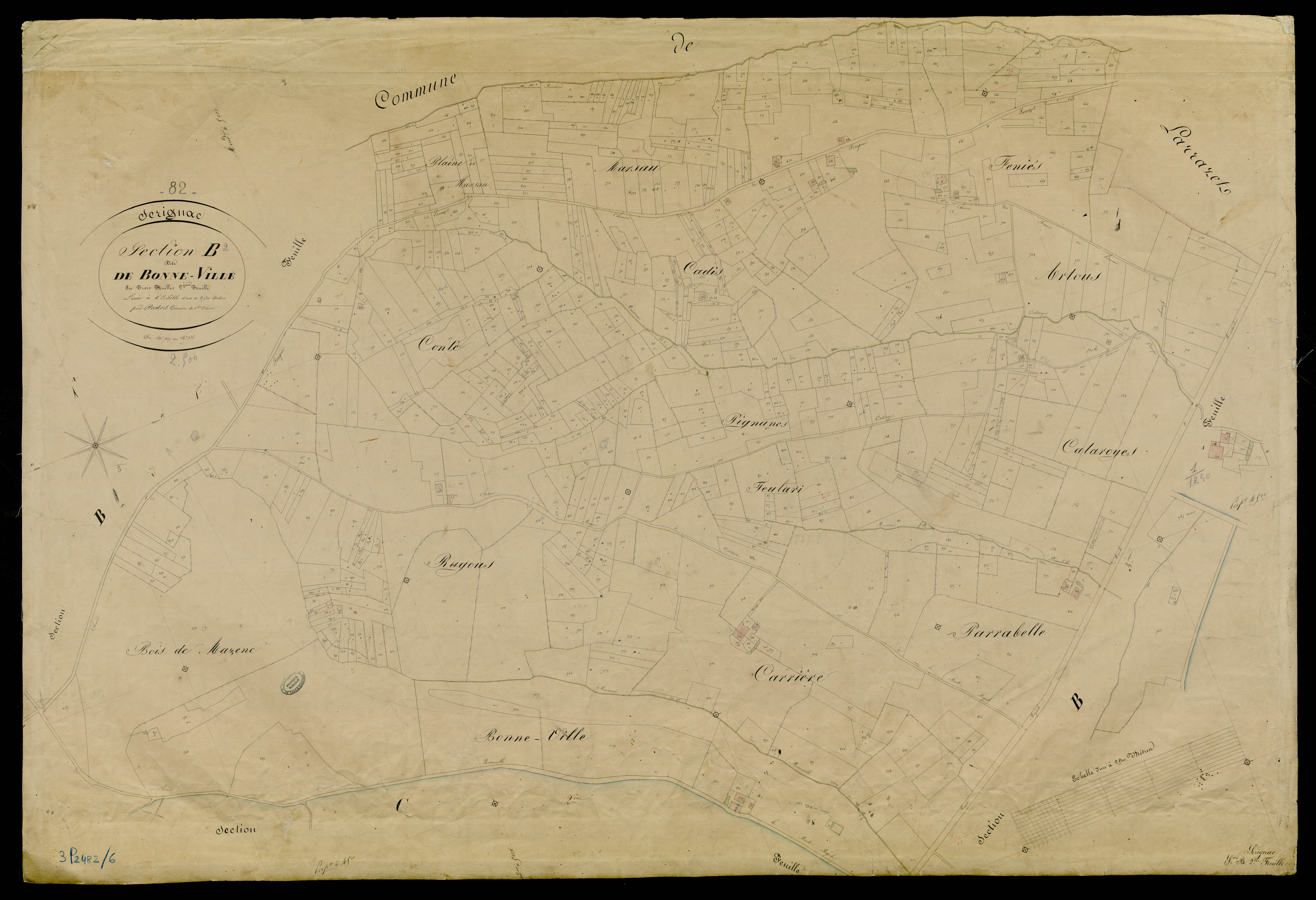 Sérignac - Section B - Bonne Ville, 2e feuille