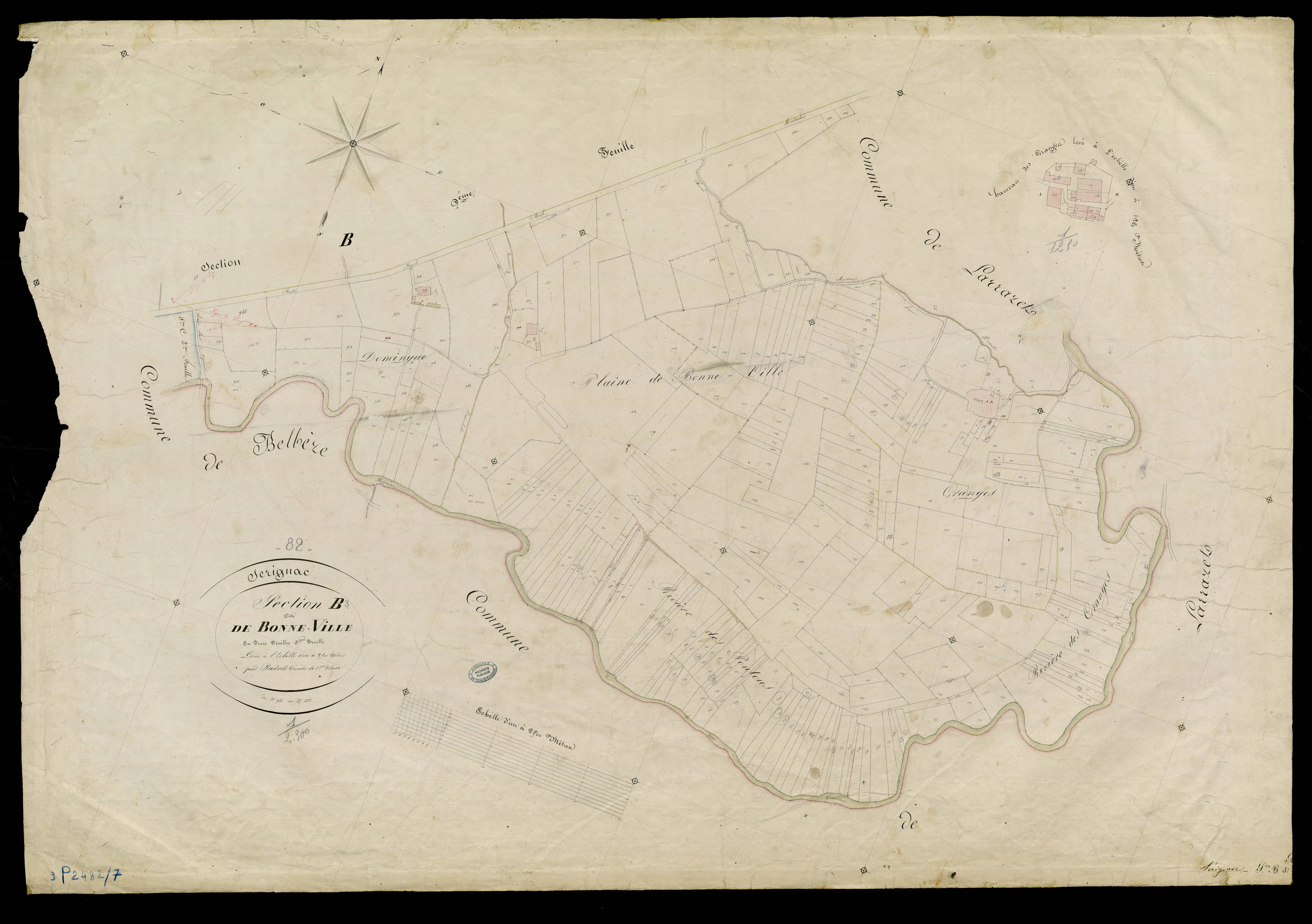 Sérignac - Section B - Bonne Ville, 3e feuille