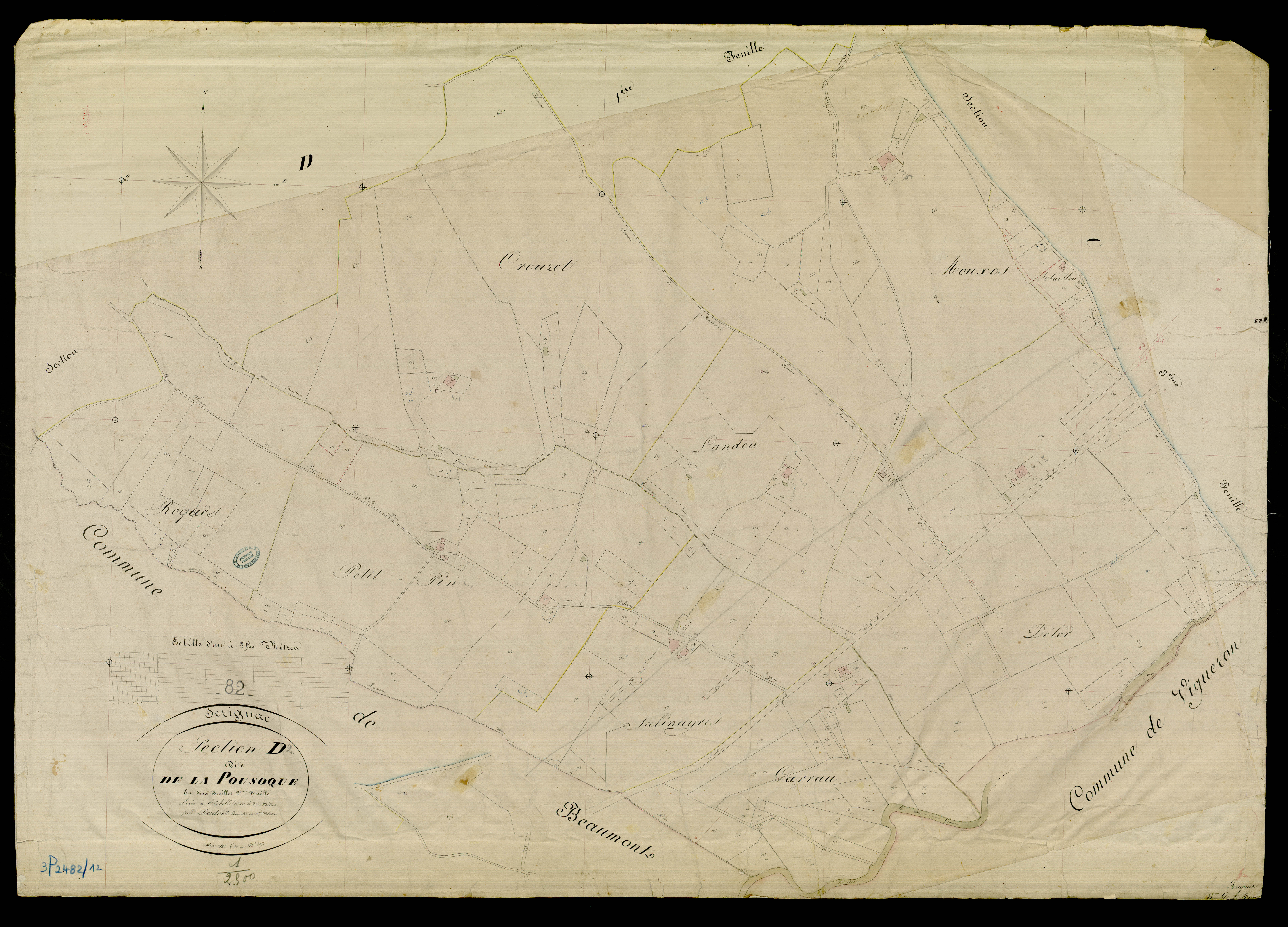 Sérignac - Section D - La Pousoque, 2e feuille