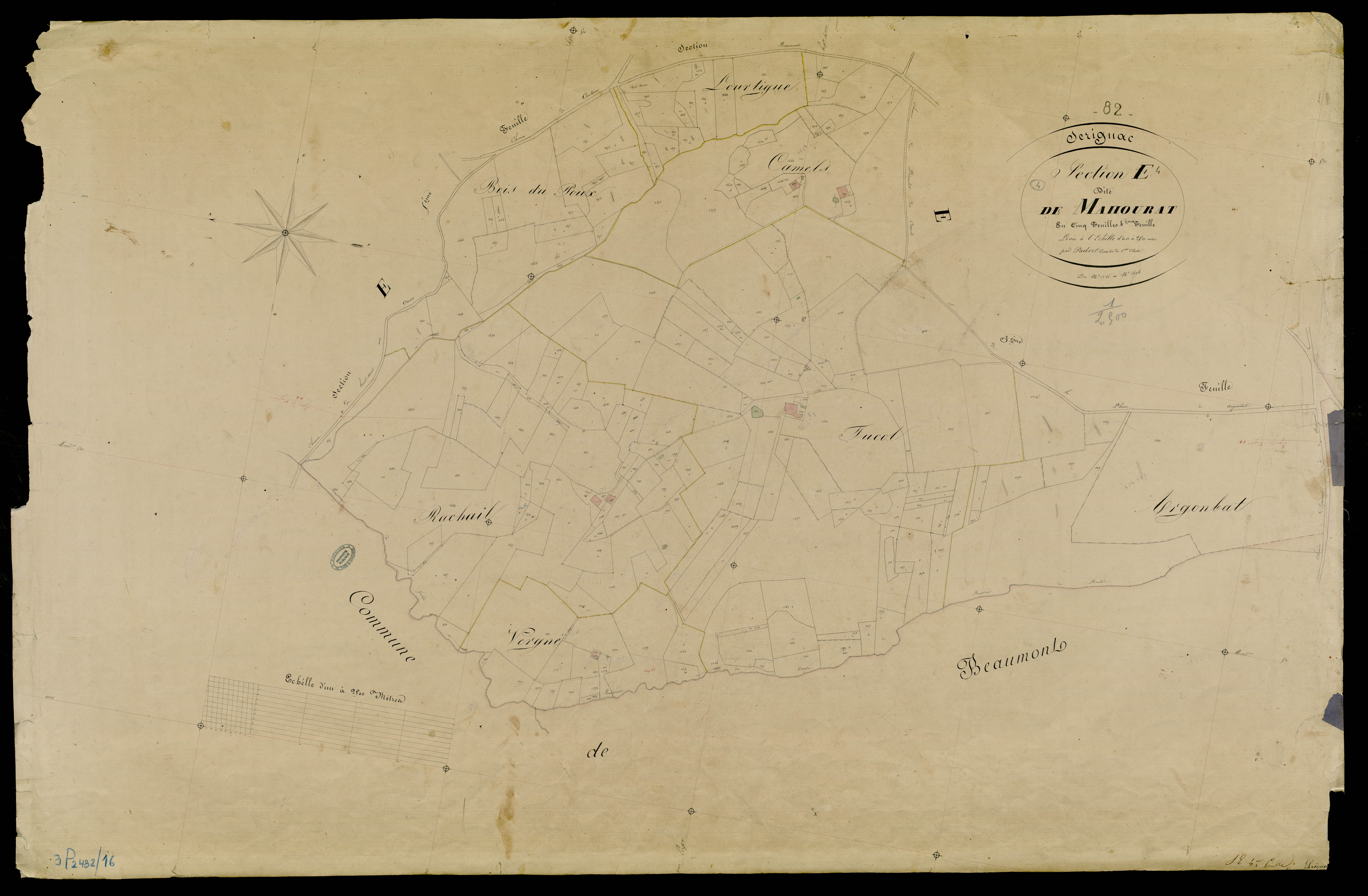 Sérignac - Section E - Mahourat, 4e feuille