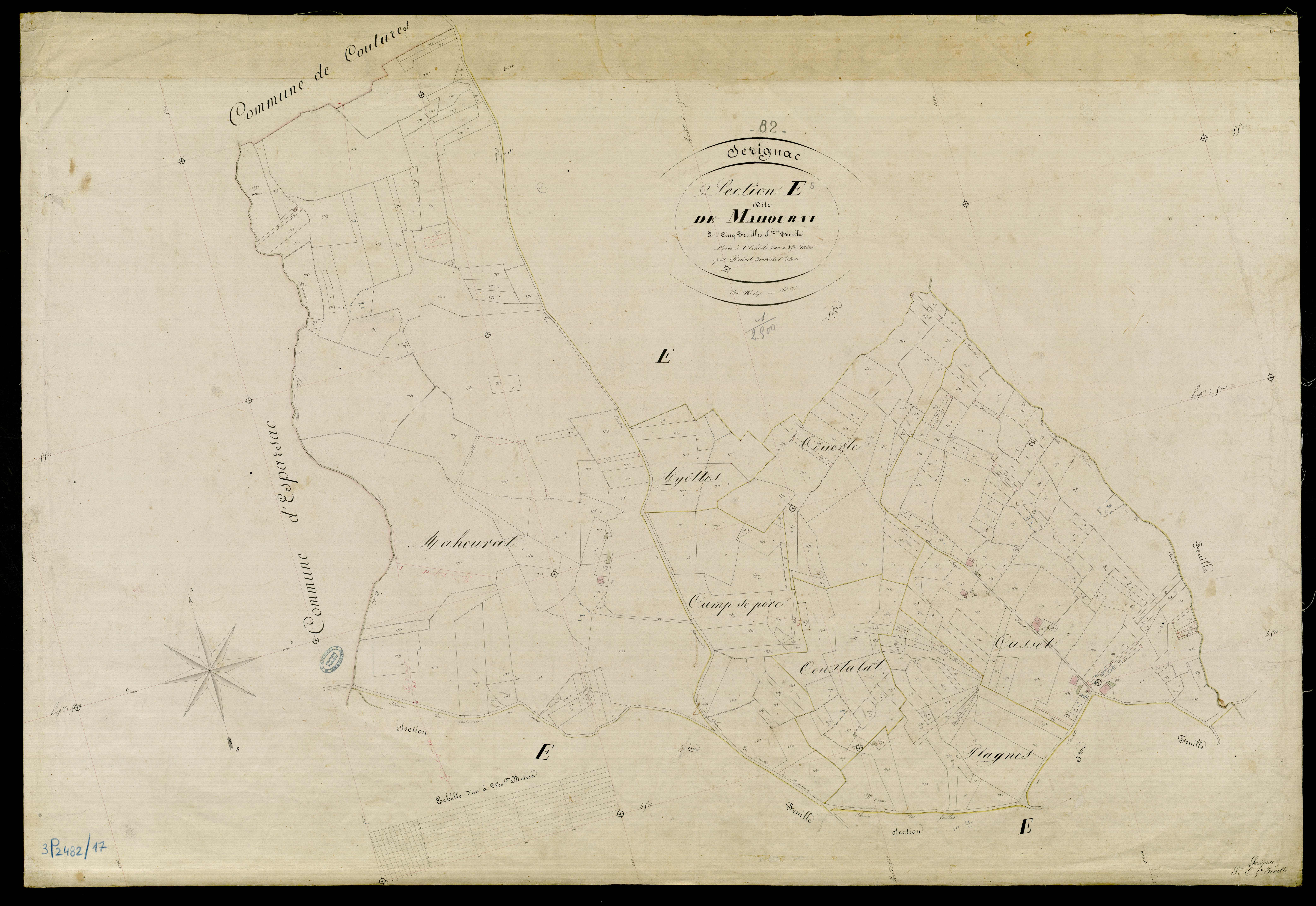Sérignac - Section E - Mahourat, 5e feuille