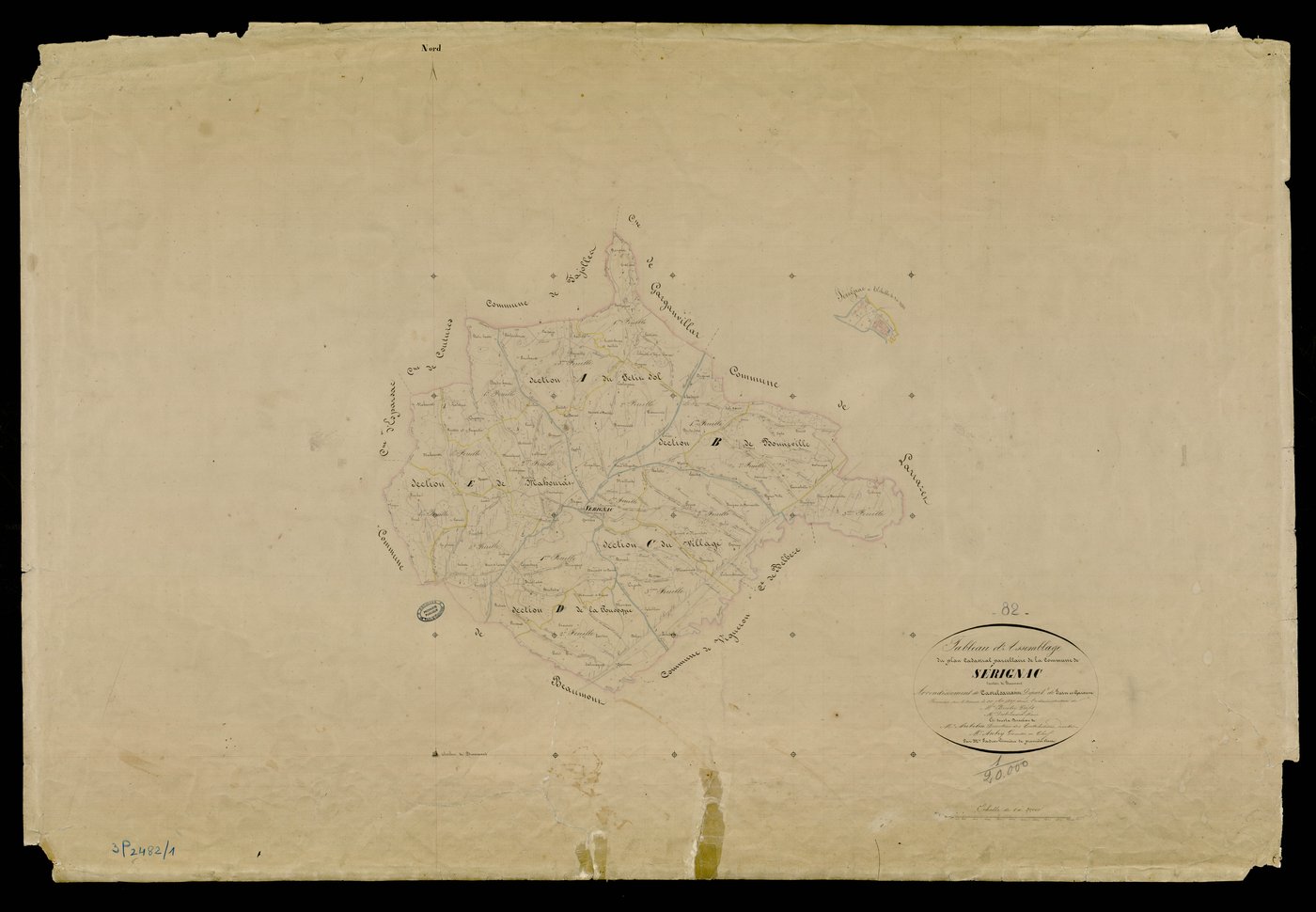 Sérignac - Tableau d'assemblage
