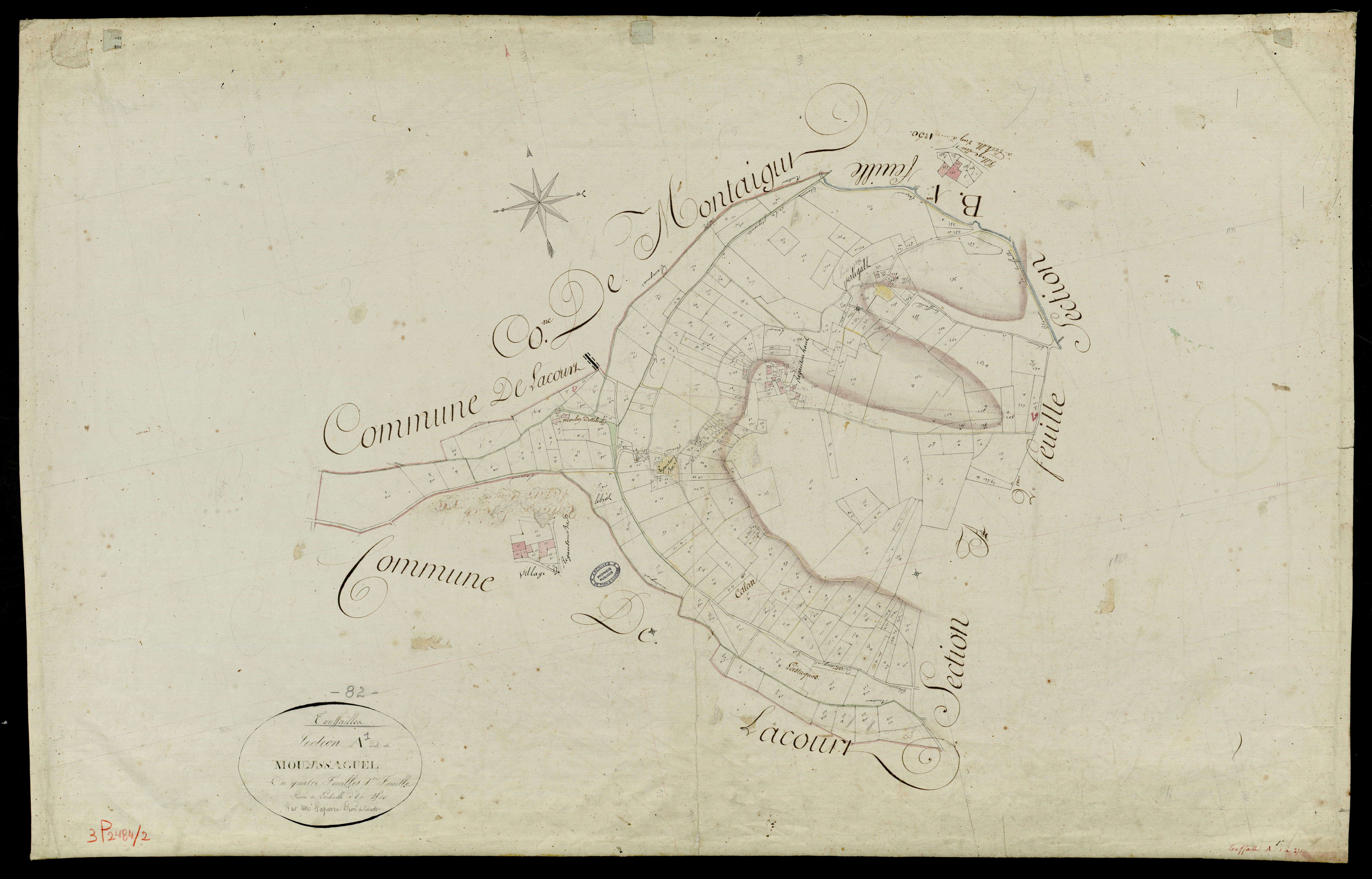 Touffailles - Section A - Mouyssaguel, 1ère feuille