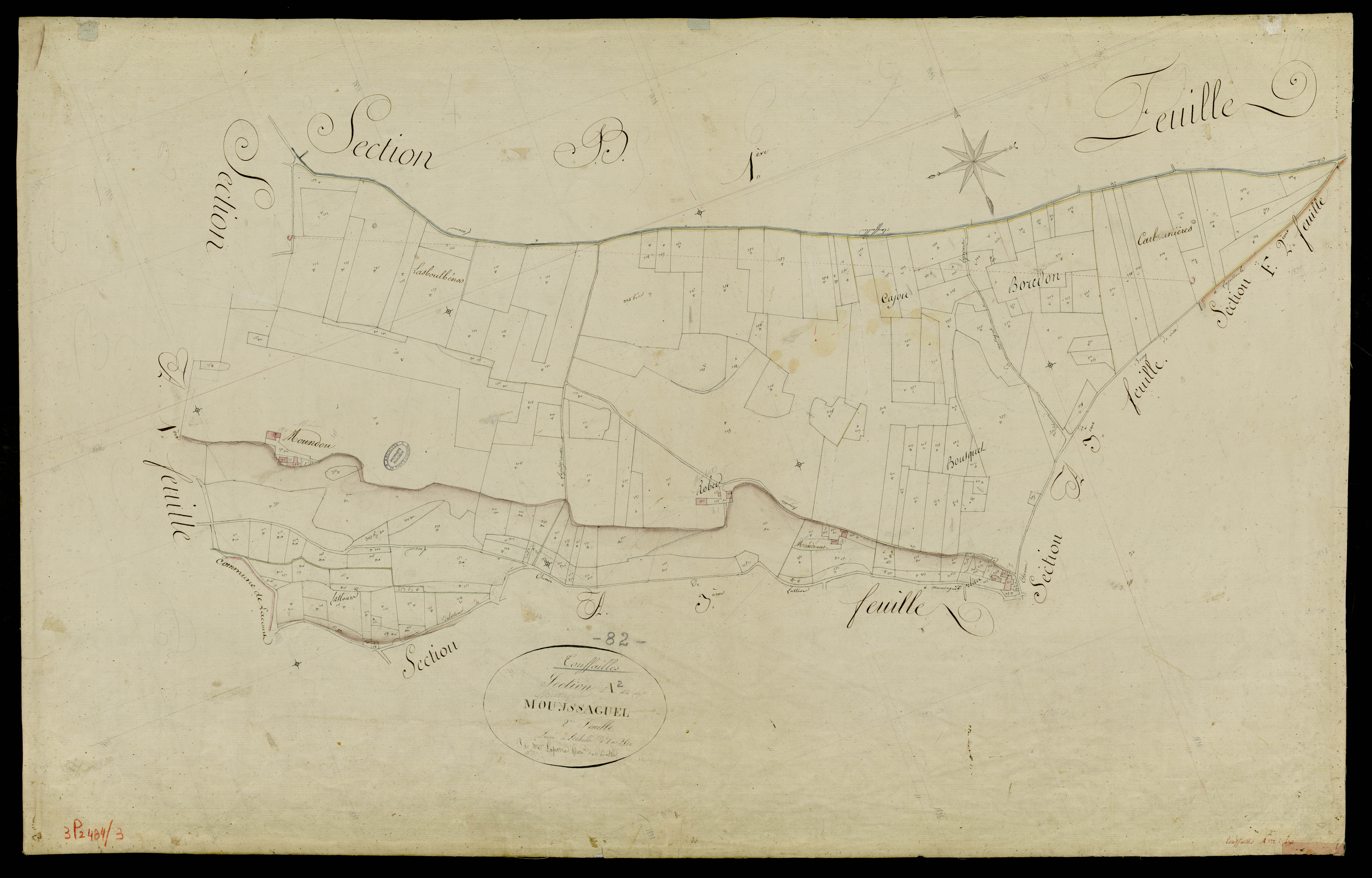Touffailles - Section A - Mouyssaguel, 2e feuille