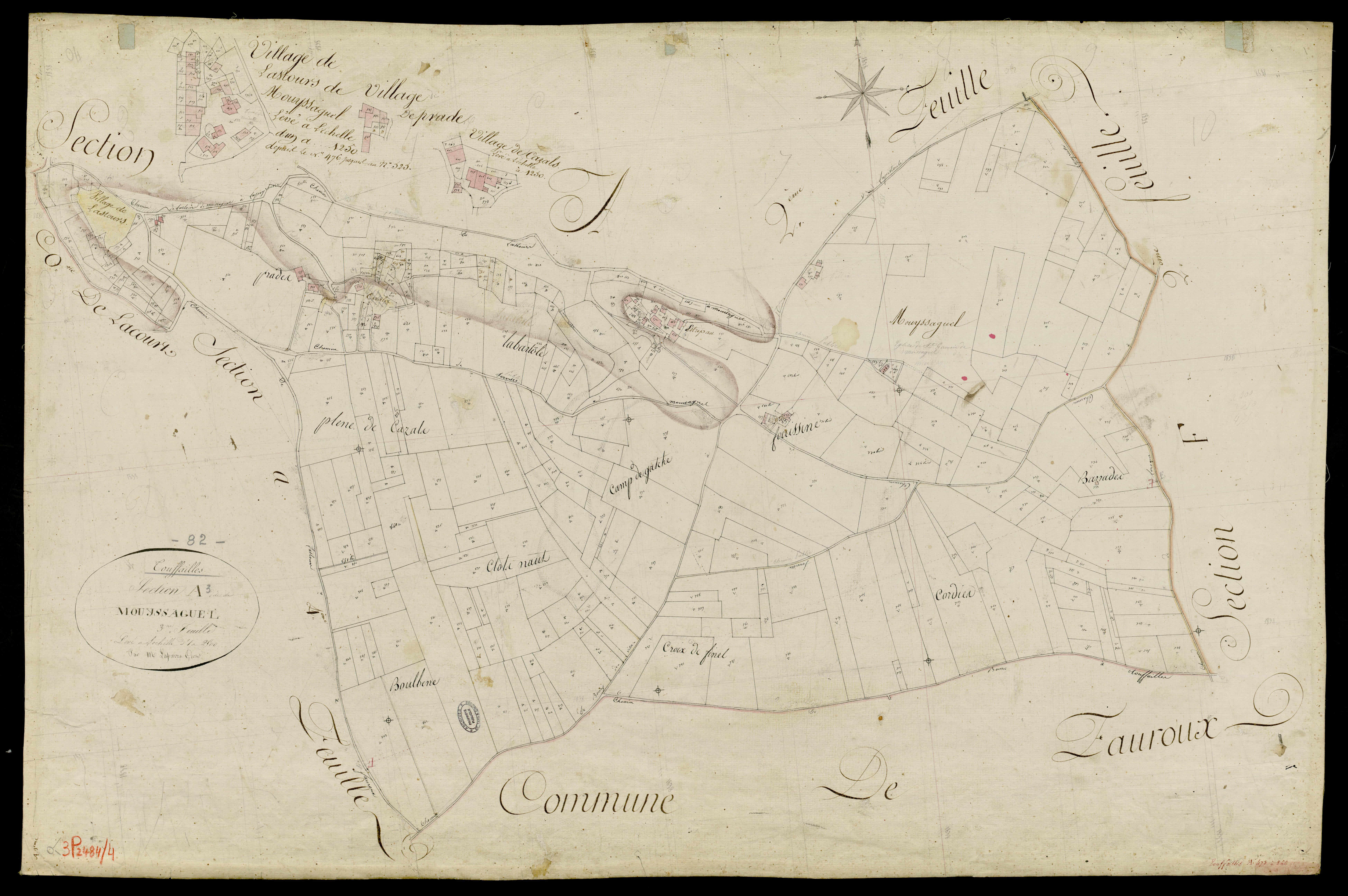 Touffailles - Section A - Mouyssaguel, 3e feuille