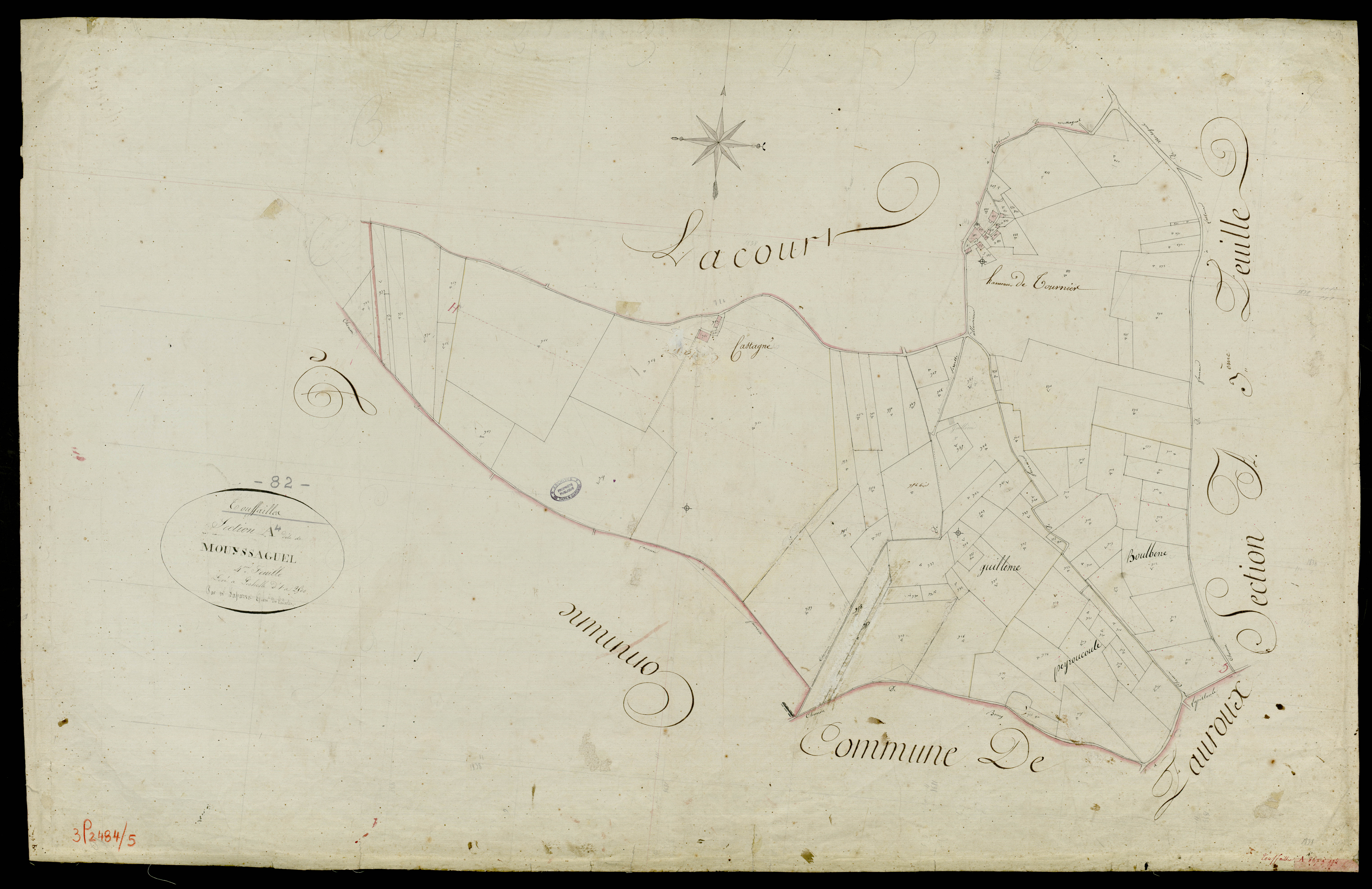 Touffailles - Section A - Mouyssaguel, 4e feuille