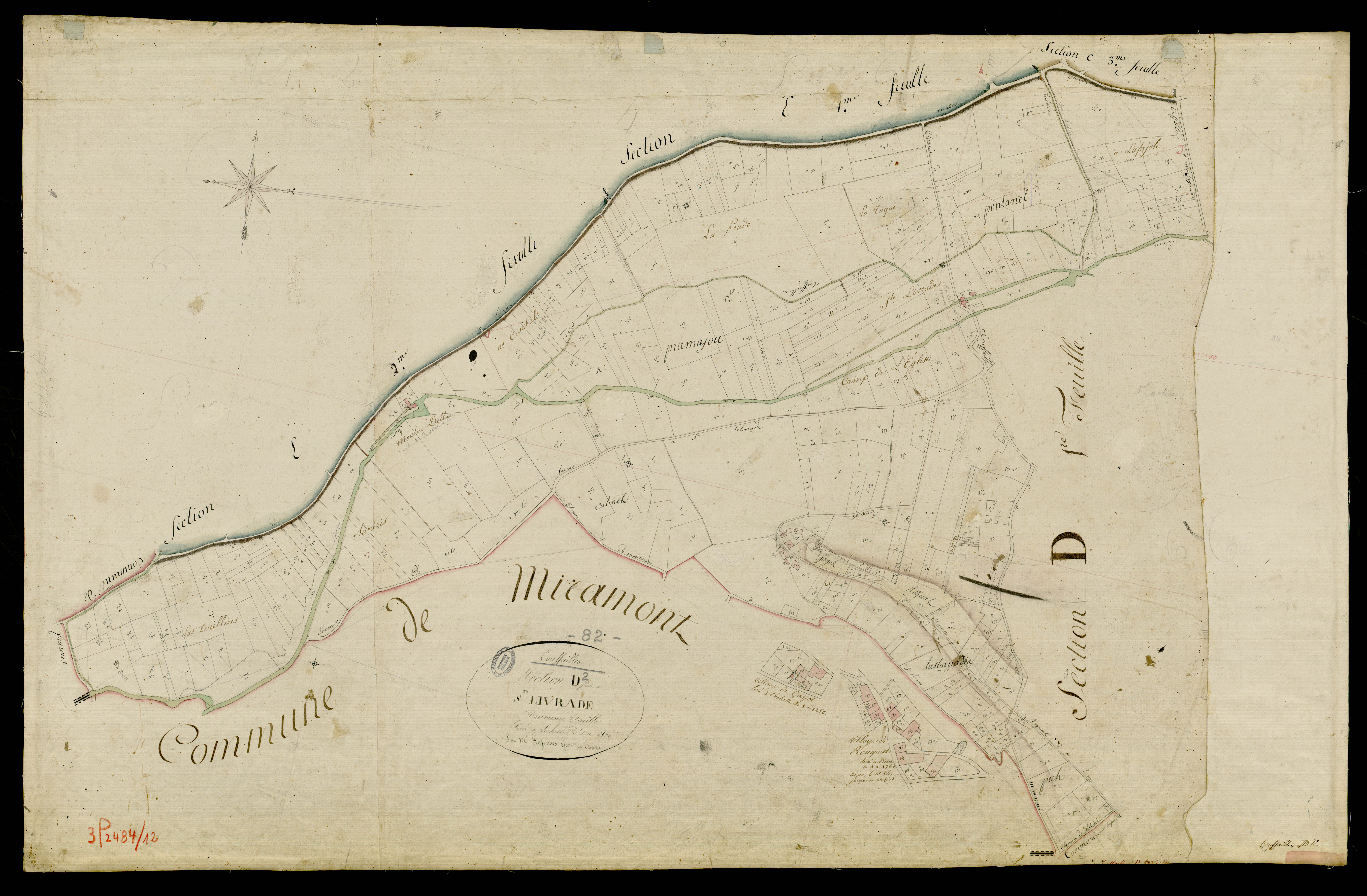 Touffailles - Section D - Sainte-Livrade, 2e feuille