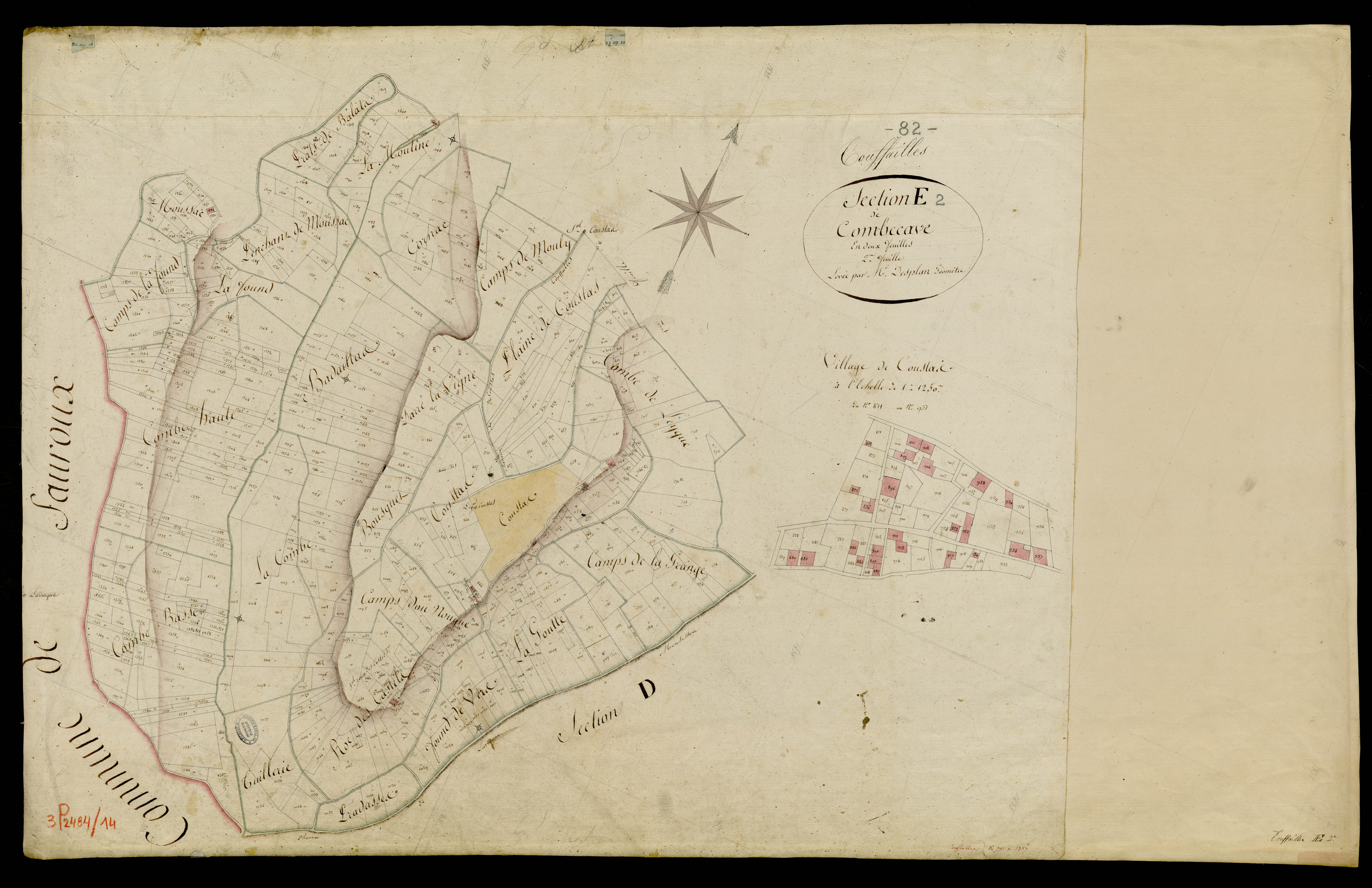 Touffailles - Section E - Combecave, 2e feuille