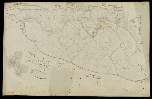Touffailles - Section B - Lapeyrouse, 1ère feuille